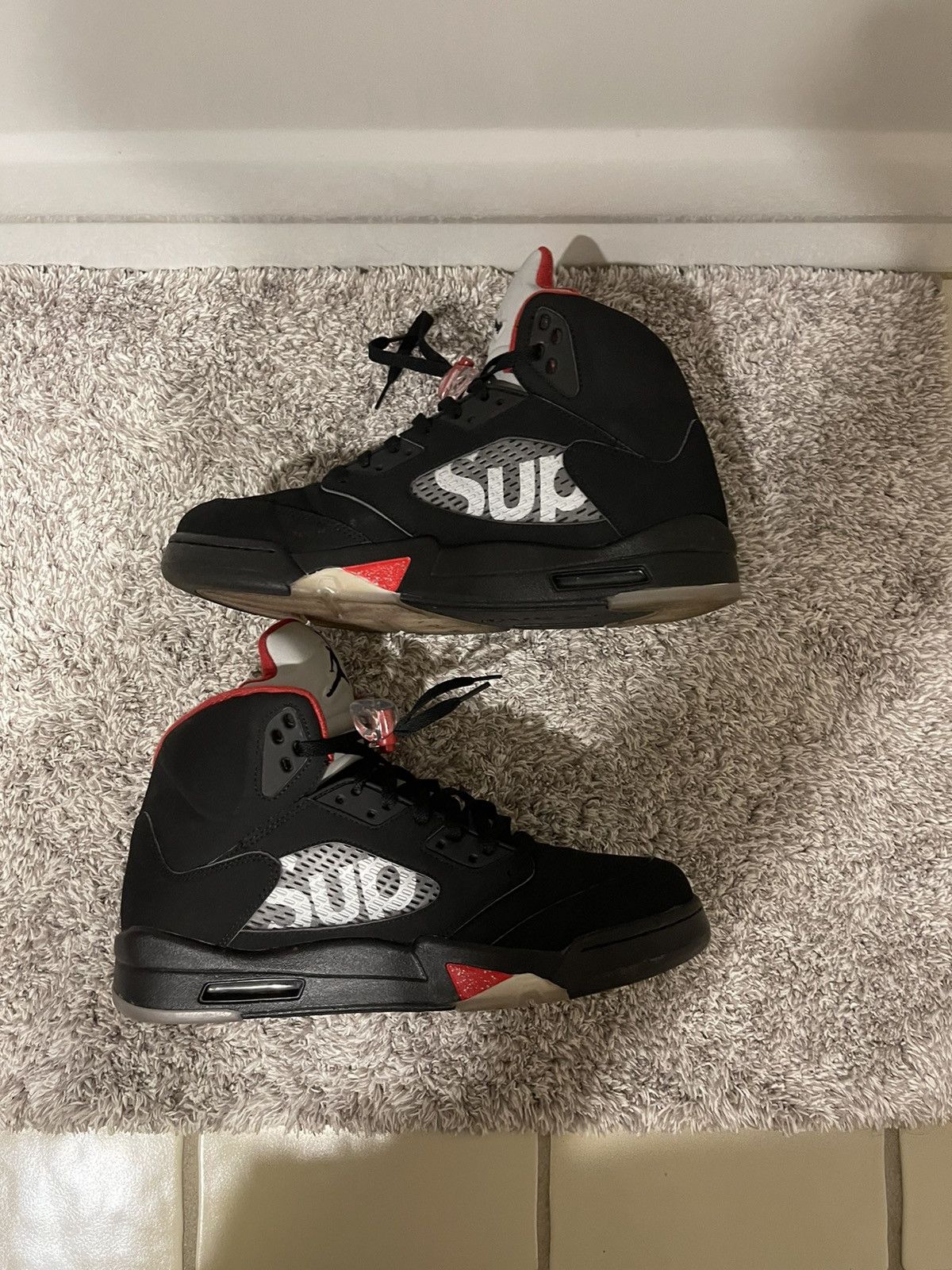 Jordan Brand Jordan 5 supreme black colorway Size US 12 / EU 45 - 2 Thumbnail