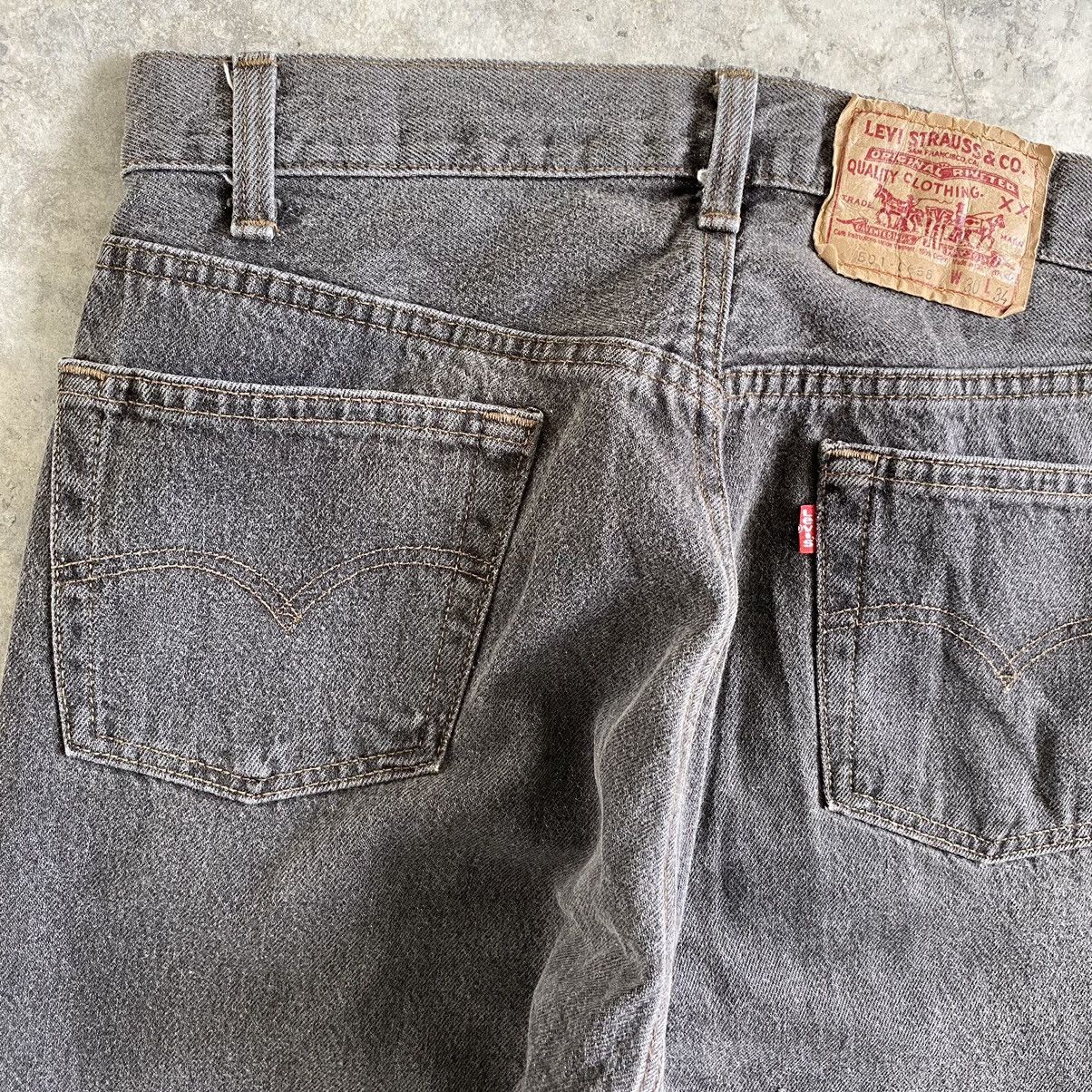 Levi's Size 30x29.5 VTG Late 80’s Levi's 501 Ash Gray Denim Jeans Size US 30 / EU 46 - 15 Thumbnail
