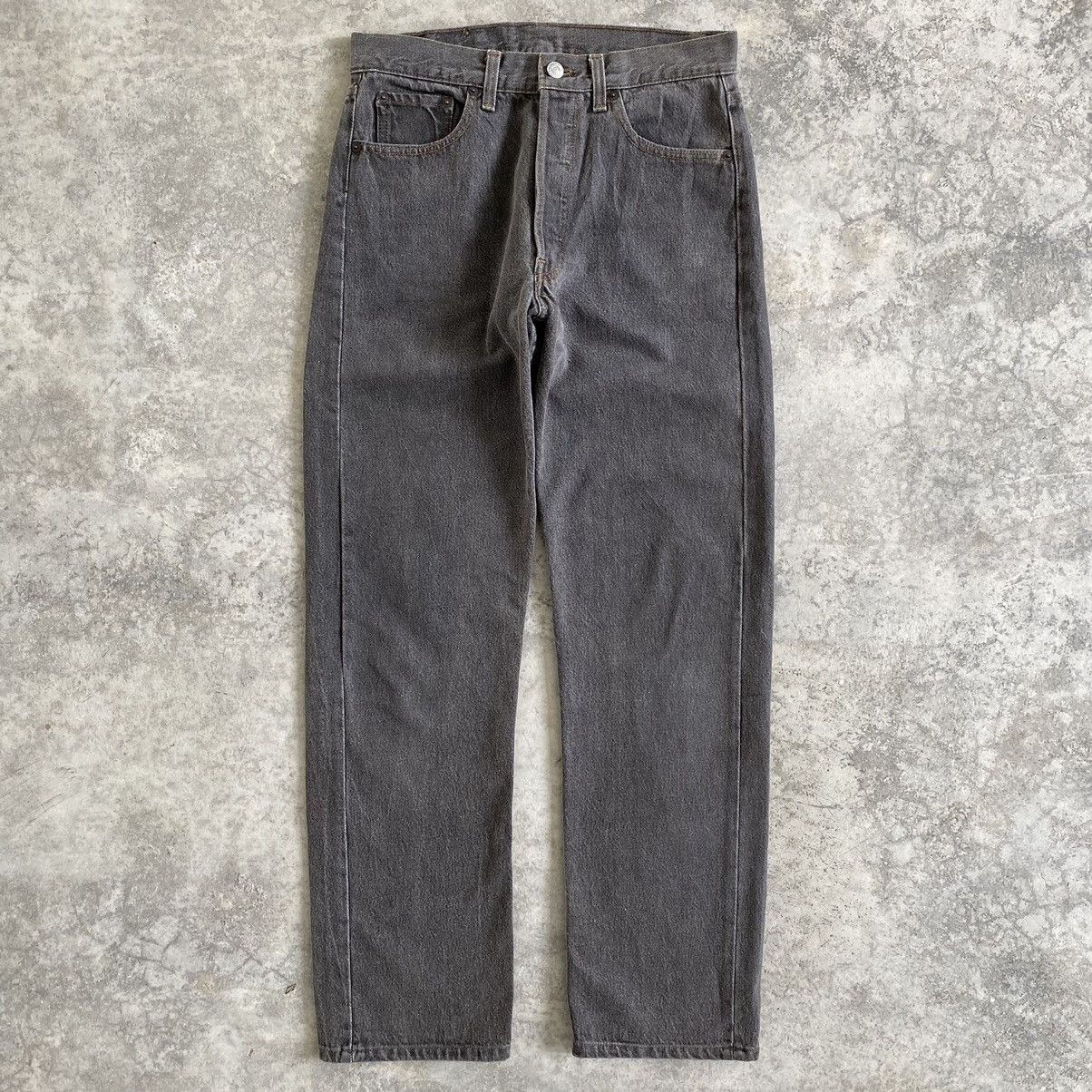 Levi's Size 30x29.5 VTG Late 80’s Levi's 501 Ash Gray Denim Jeans Size US 30 / EU 46 - 1 Thumbnail