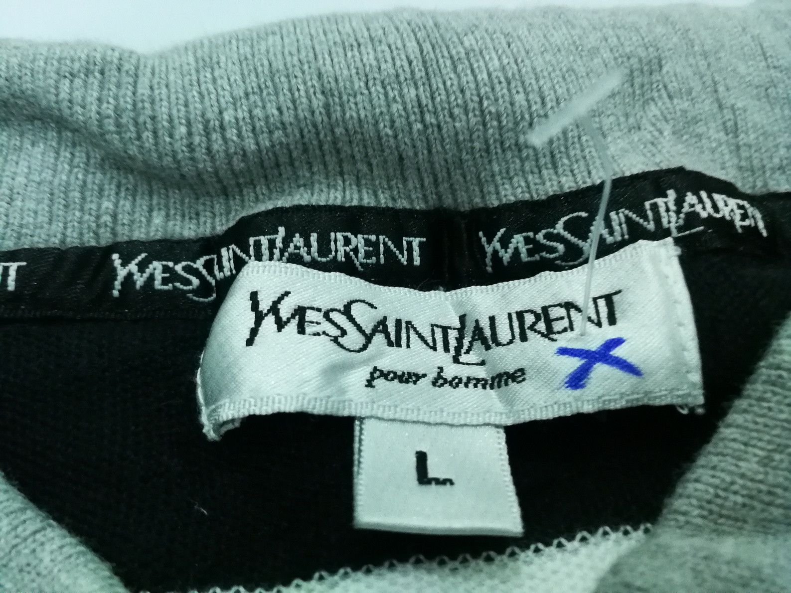 Other YSL Polo Shirt Striped Yves Saint Laurent Embroidery Logo Size US L / EU 52-54 / 3 - 3 Thumbnail