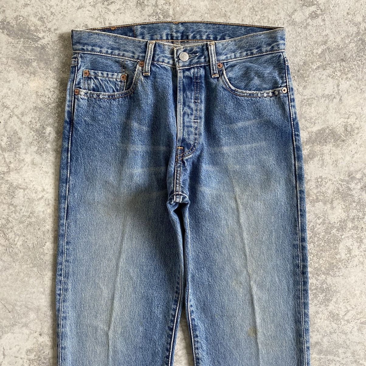 LVC × Levi's × Vintage Size 30x30.5 Levi's 501 Stonewashed Blue Denim Jeans Size US 30 / EU 46 - 4 Thumbnail