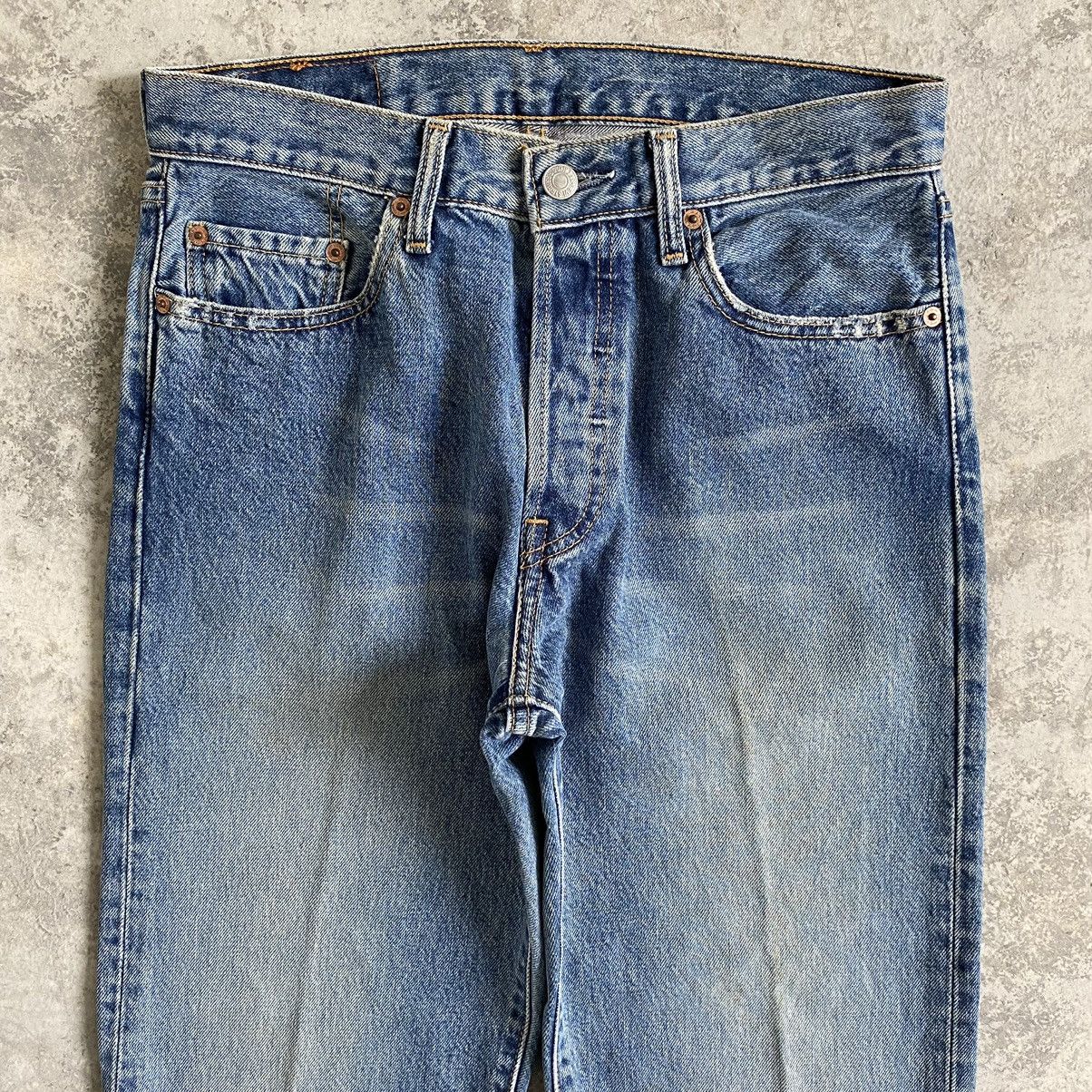 LVC × Levi's × Vintage Size 30x30.5 Levi's 501 Stonewashed Blue Denim Jeans Size US 30 / EU 46 - 8 Thumbnail