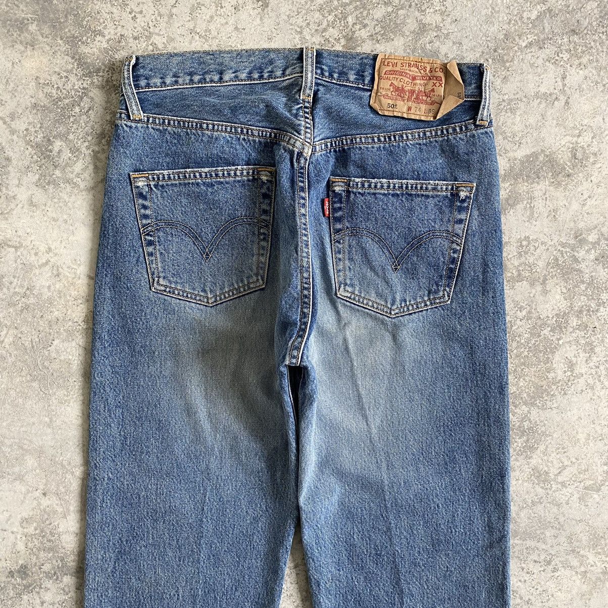 LVC × Levi's × Vintage Size 30x30.5 Levi's 501 Stonewashed Blue Denim Jeans Size US 30 / EU 46 - 14 Thumbnail