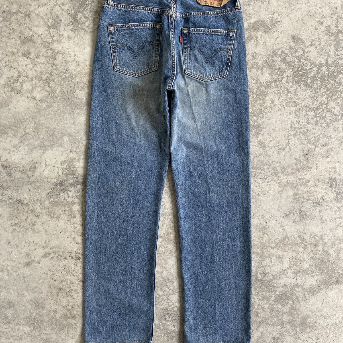 LVC × Levi's × Vintage Size 30x30.5 Levi's 501 Stonewashed Blue Denim Jeans Size US 30 / EU 46 - 16 Thumbnail