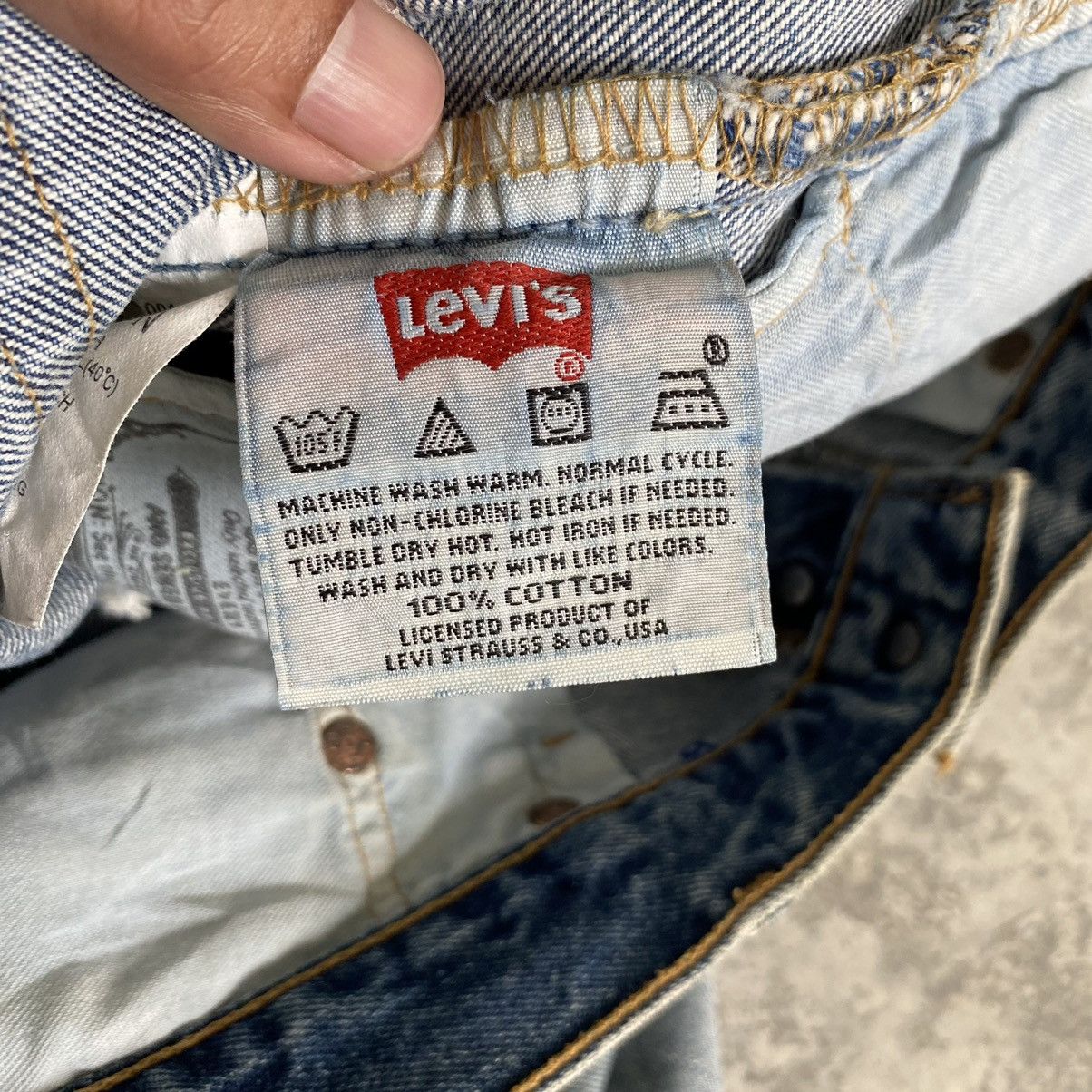 LVC × Levi's × Vintage Size 30x30.5 Levi's 501 Stonewashed Blue Denim Jeans Size US 30 / EU 46 - 21 Thumbnail