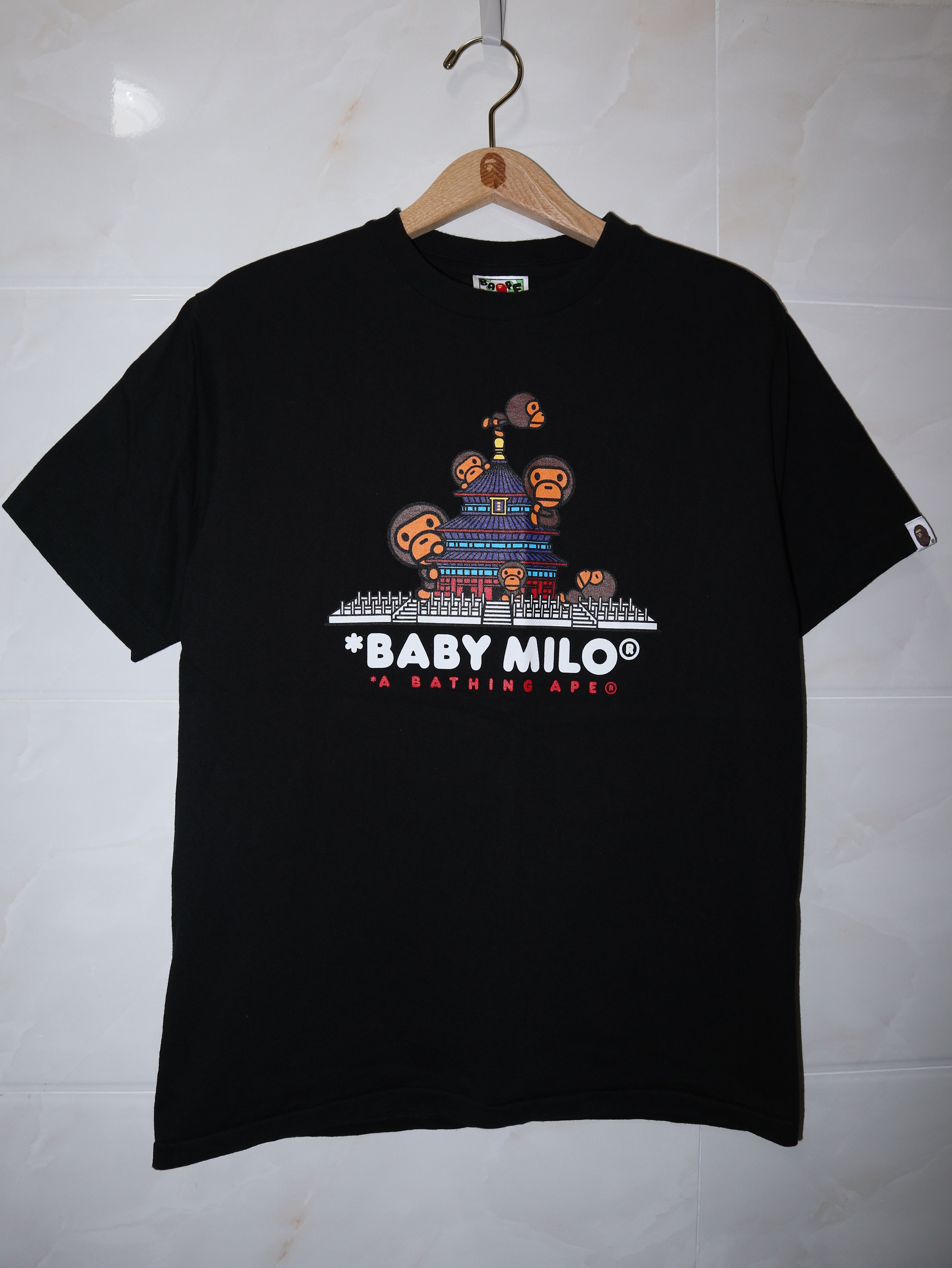 a bathing ape baby milo lisa tシャツ Comic milo & lisa Tシャツ Sサイズ a bathing ape BAPE マイロ