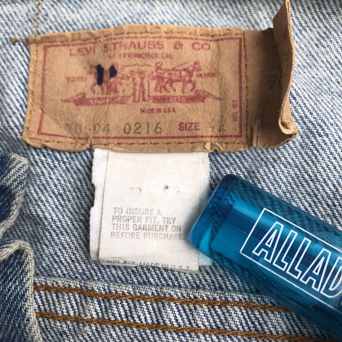 Levi's 80s Levis Denim Trucker Jacket Distressed Size US M / EU 48-50 / 2 - 12 Thumbnail