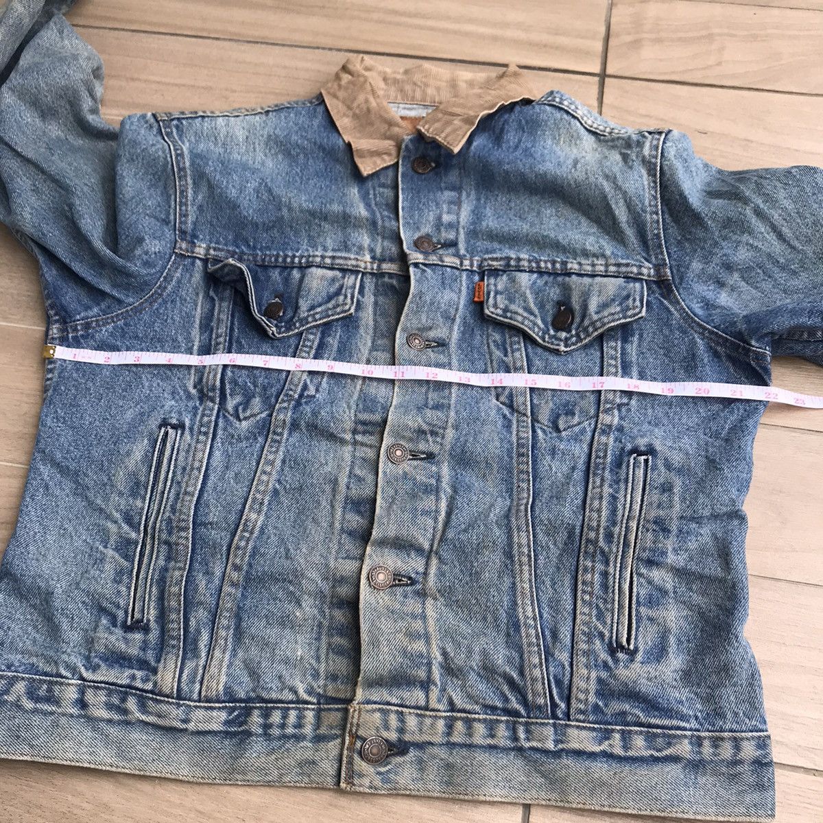 Levi's 80s Levis Denim Trucker Jacket Distressed Size US M / EU 48-50 / 2 - 9 Thumbnail