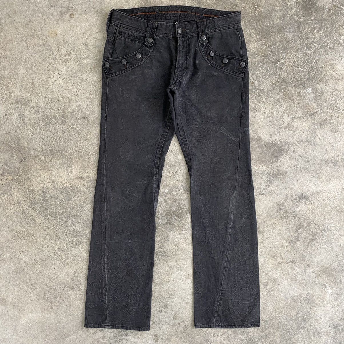 Japanese Brand Japanese Brand Nicole Club Spiral Cut Flared Denim Jeans Size US 31 - 1 Thumbnail