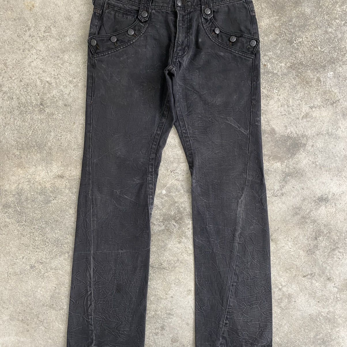 Japanese Brand Japanese Brand Nicole Club Spiral Cut Flared Denim Jeans Size US 31 - 2 Thumbnail