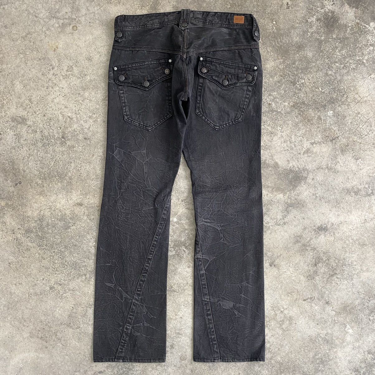 Japanese Brand Japanese Brand Nicole Club Spiral Cut Flared Denim Jeans Size US 31 - 12 Thumbnail