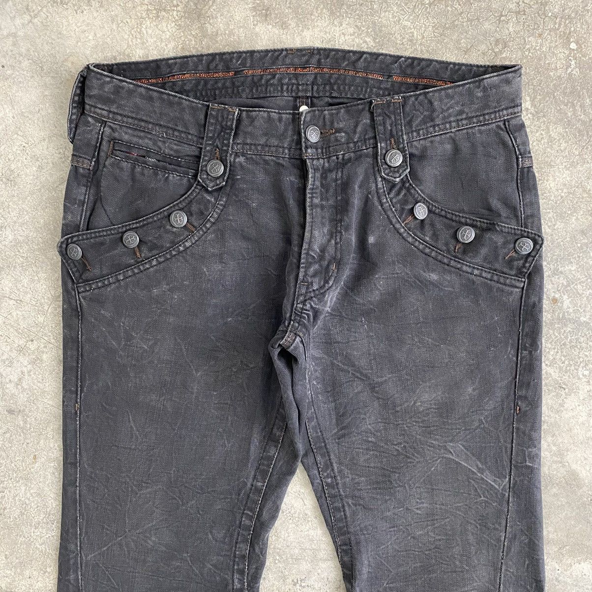 Japanese Brand Japanese Brand Nicole Club Spiral Cut Flared Denim Jeans Size US 31 - 6 Thumbnail