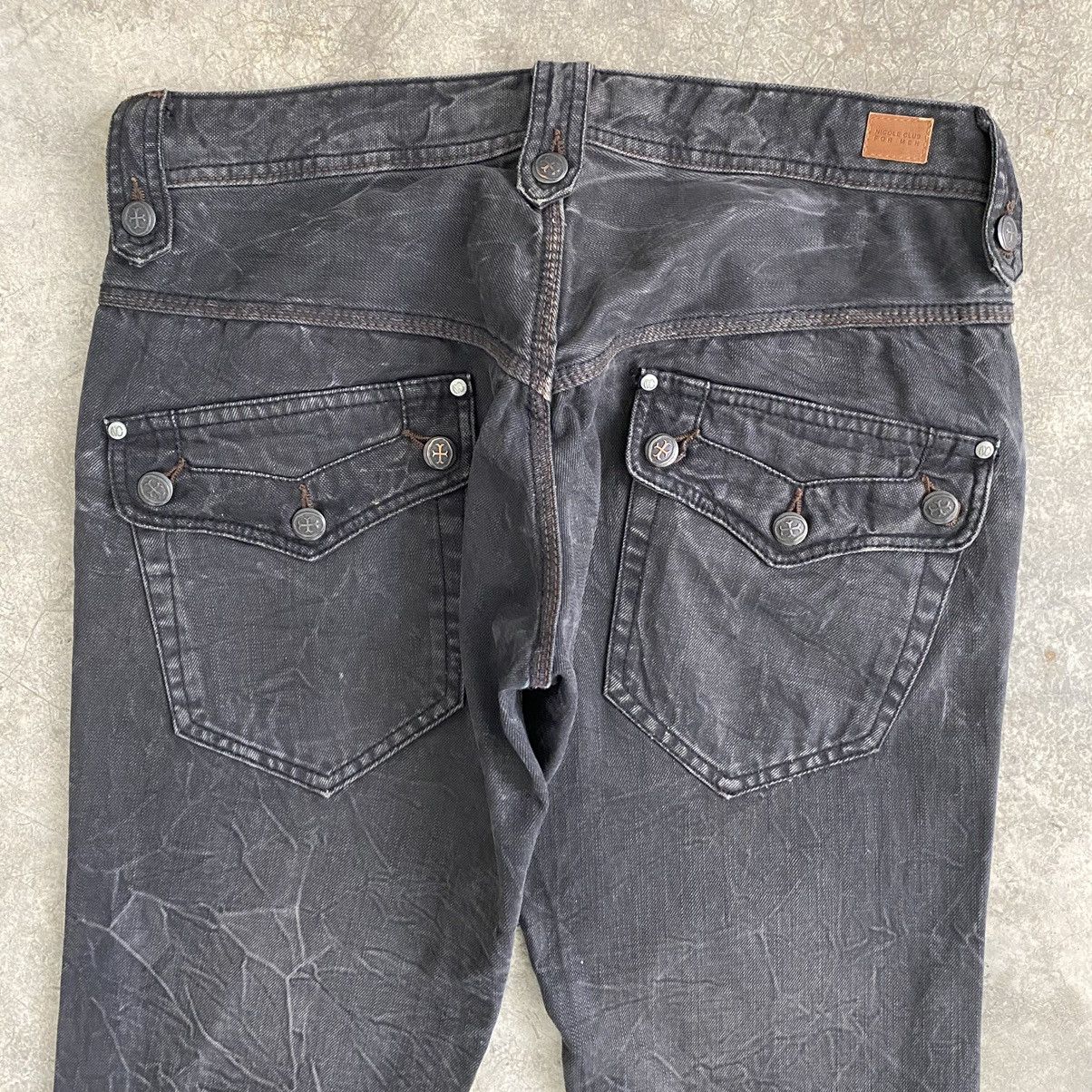 Japanese Brand Japanese Brand Nicole Club Spiral Cut Flared Denim Jeans Size US 31 - 16 Thumbnail