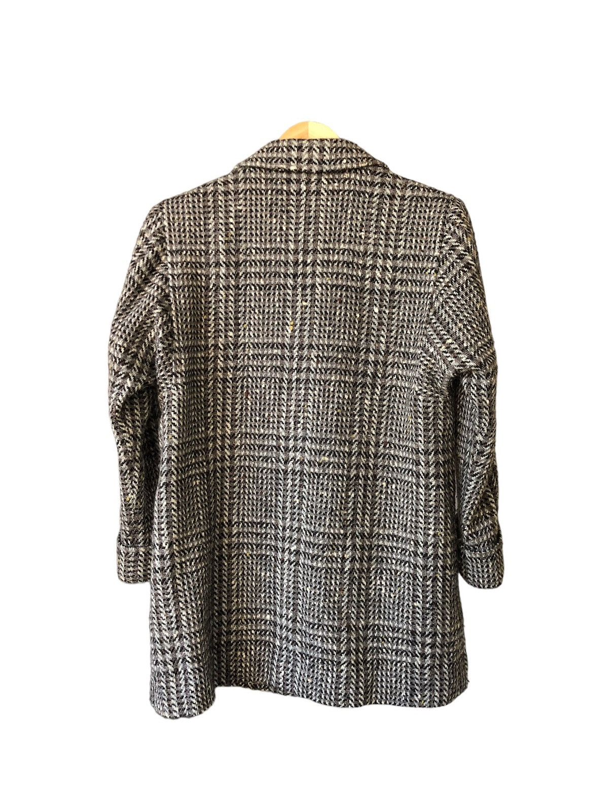 Burberry Vtg Burberry Three Quarter Sleeve Checked Wool Jacket Size L / US 10 / IT 46 - 5 Thumbnail
