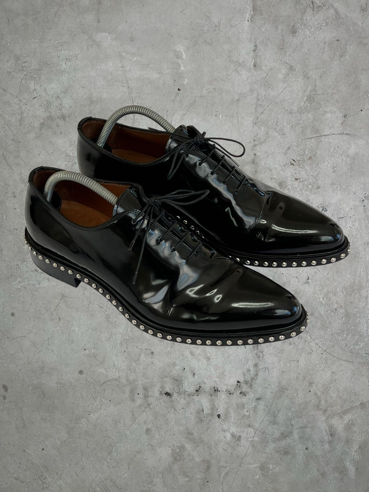 image of Givenchy Studded Oxford Shoes in Black, Men's (Size 10)