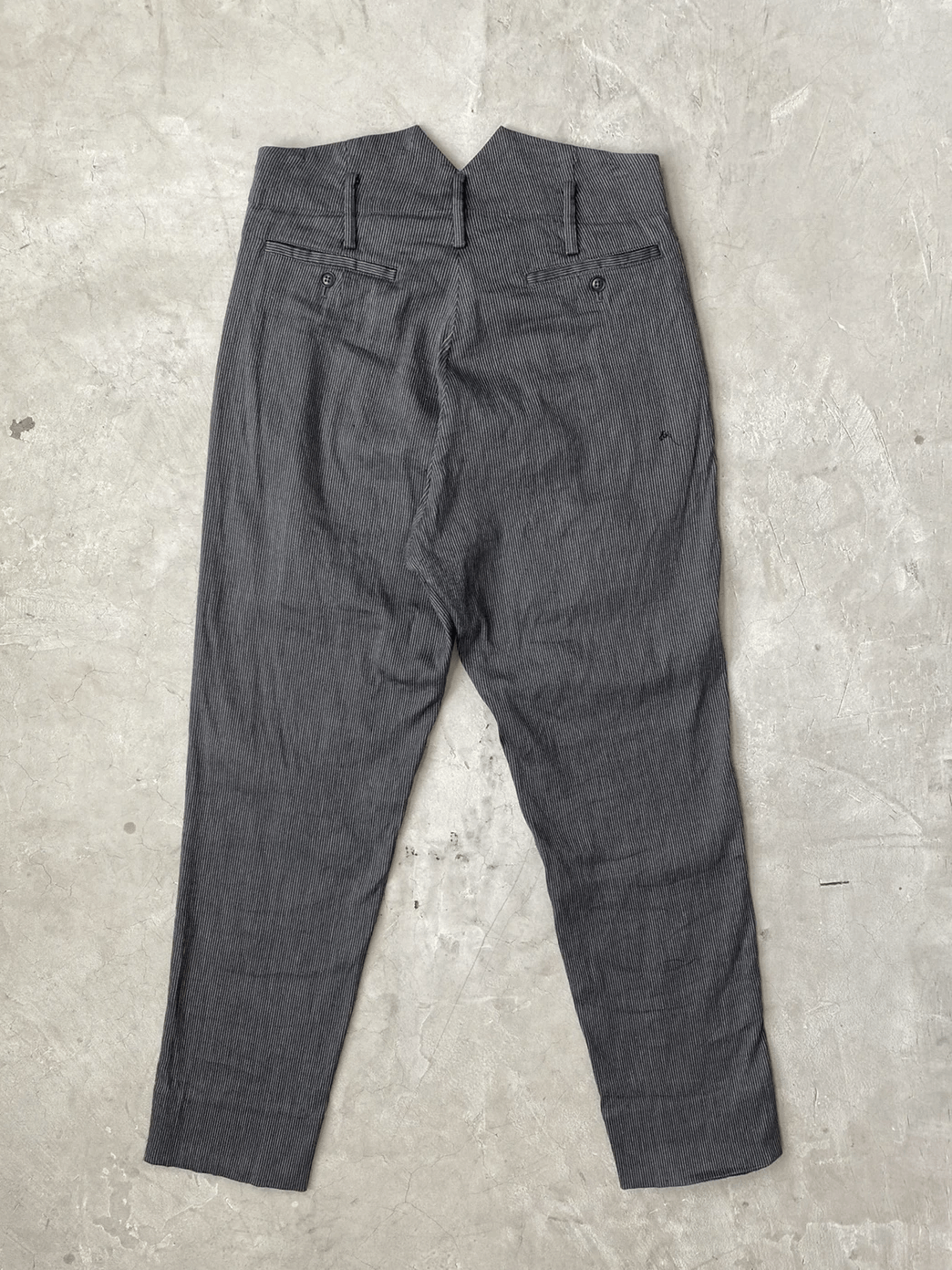 Yohji Yamamoto SS/11 Yohji Yamamoto Pour Homme High Waisted Trousers Size US 32 / EU 48 - 2 Thumbnail