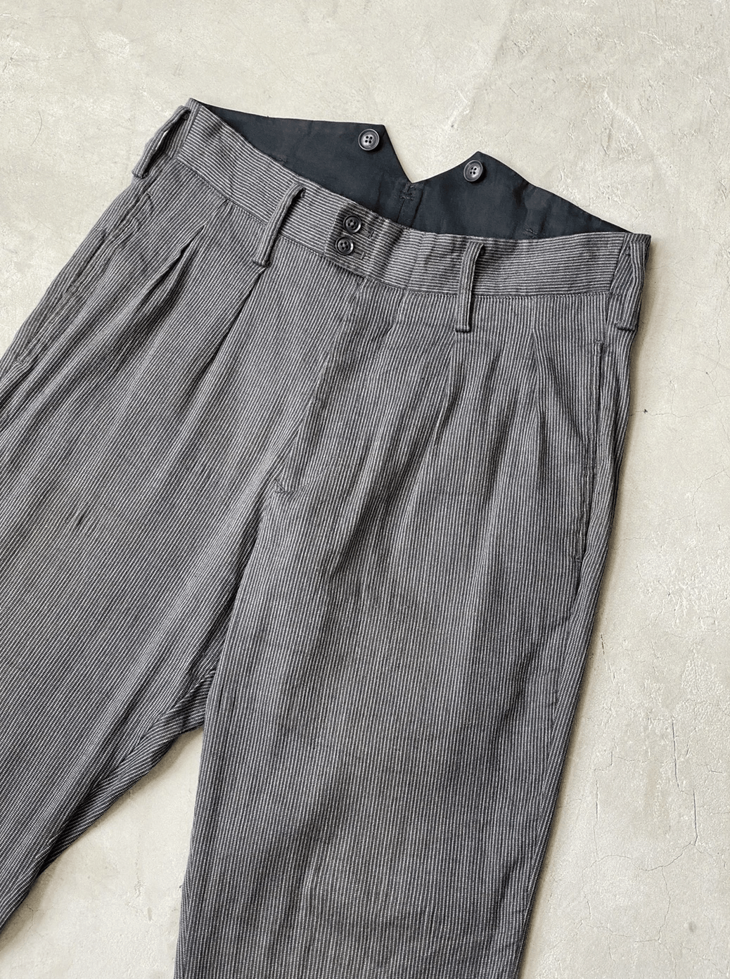 Yohji Yamamoto SS/11 Yohji Yamamoto Pour Homme High Waisted Trousers Size US 32 / EU 48 - 5 Thumbnail