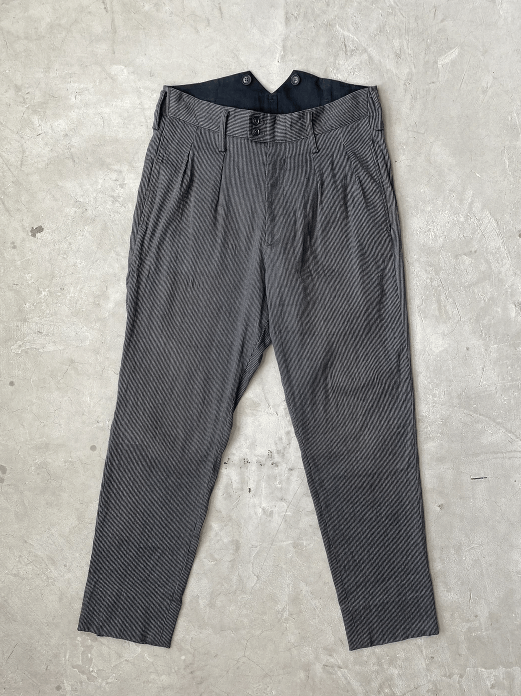 Yohji Yamamoto SS/11 Yohji Yamamoto Pour Homme High Waisted Trousers Size US 32 / EU 48 - 1 Thumbnail