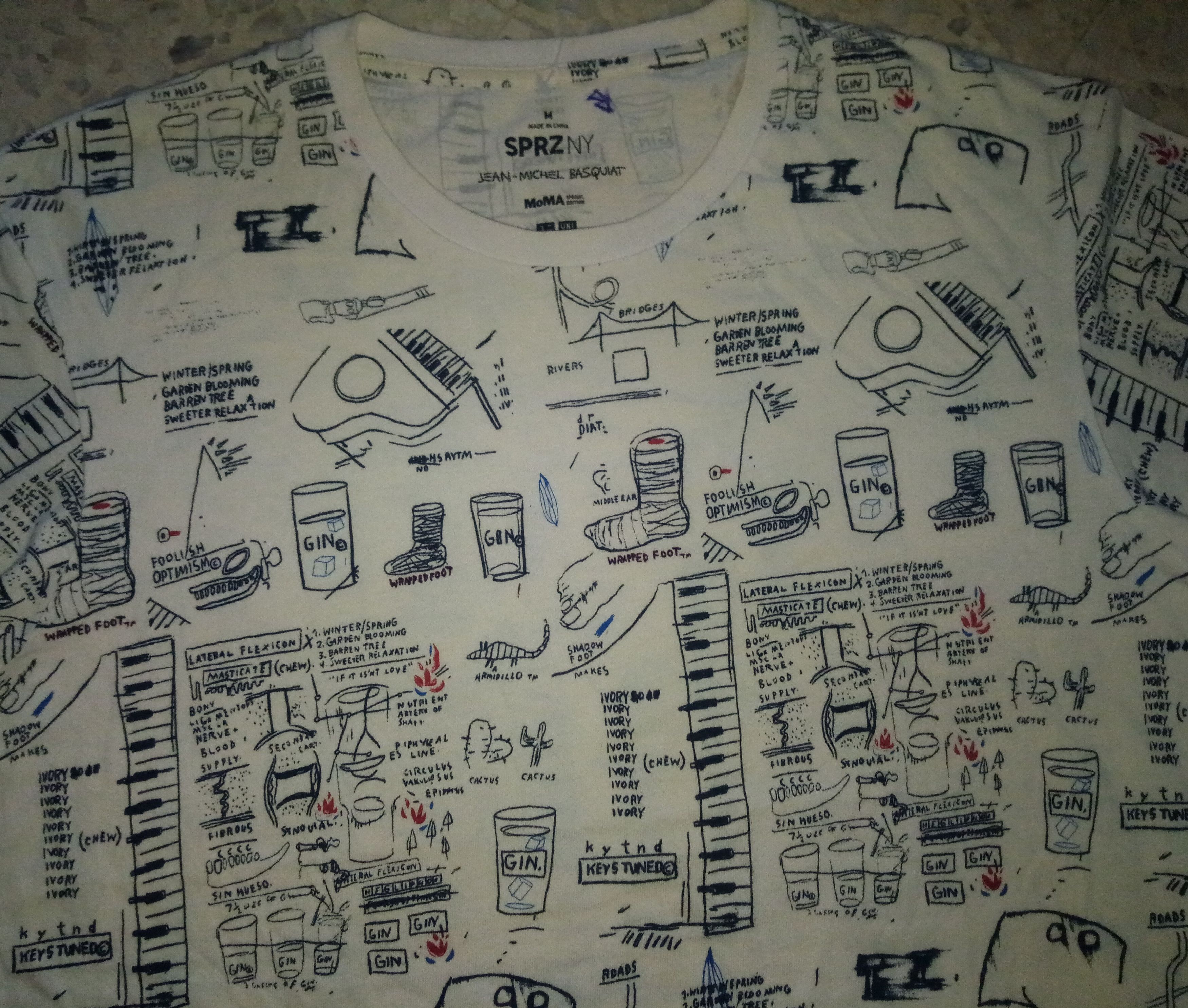 Jean-Michel Basquiat Basquiat full print all over tshirt pop art haring warhol Size US M / EU 48-50 / 2 - 1 Thumbnail