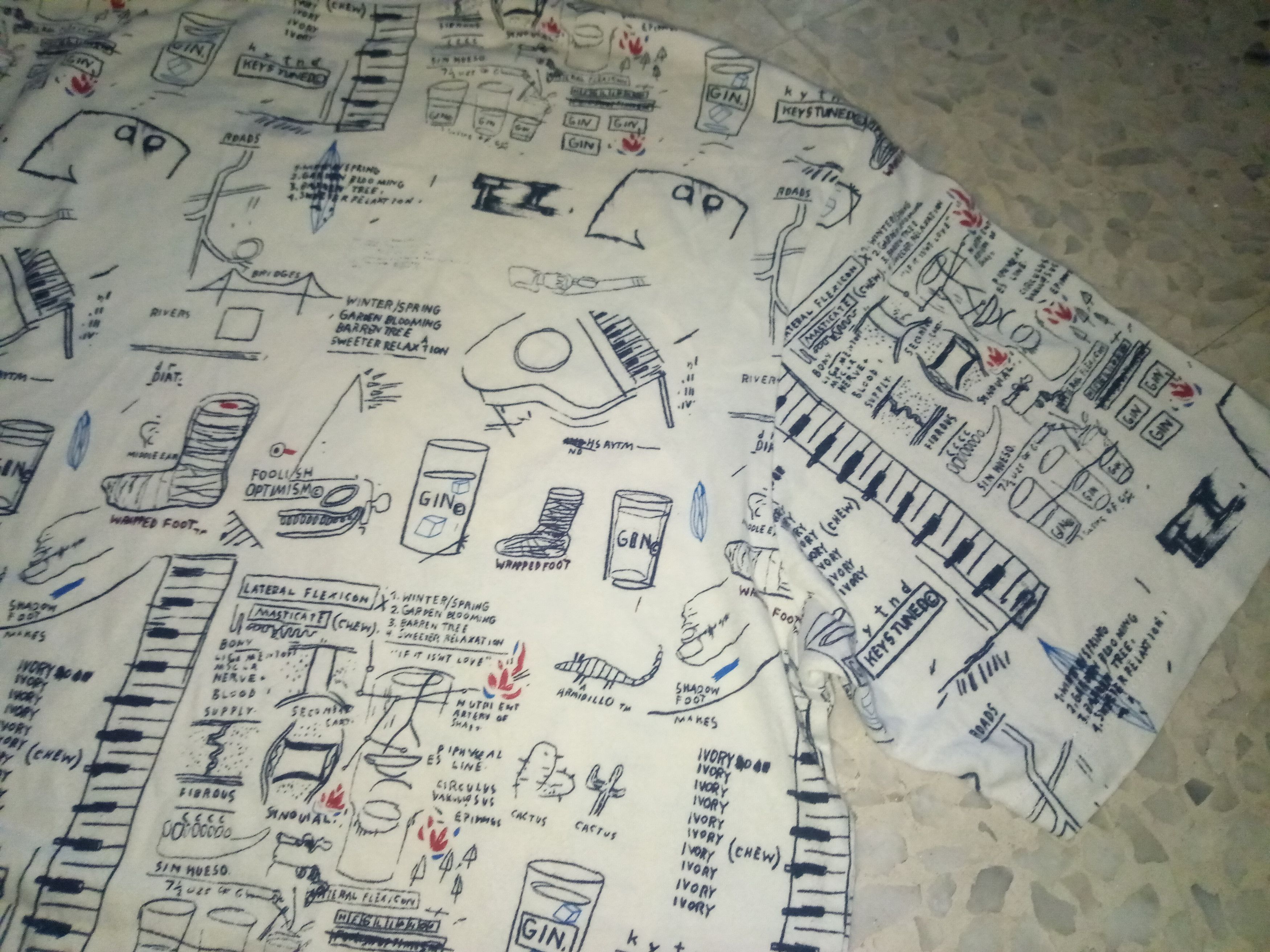 Jean-Michel Basquiat Basquiat full print all over tshirt pop art haring warhol Size US M / EU 48-50 / 2 - 4 Thumbnail