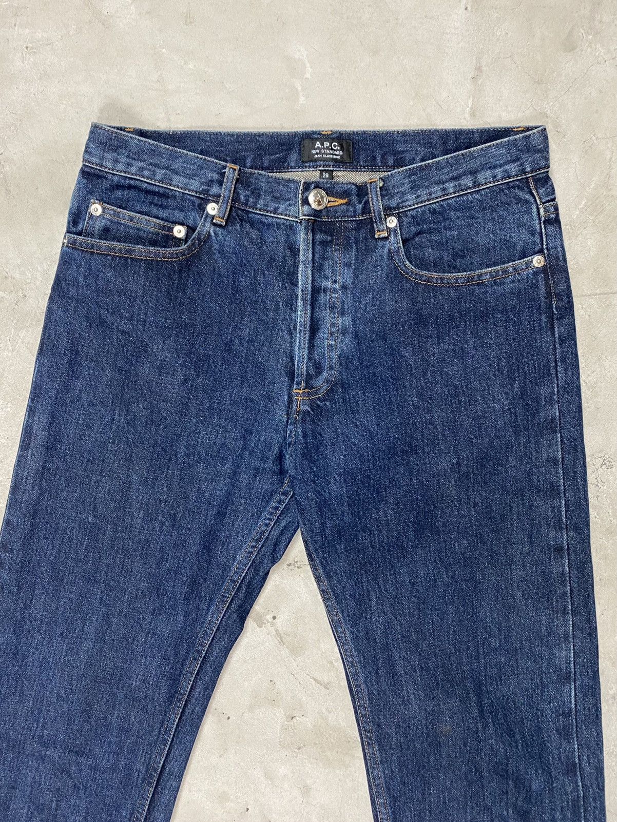A.P.C. A.P.C. Dark Wash W/ Raw Hems Denims Size US 30 / EU 46 - 3 Thumbnail