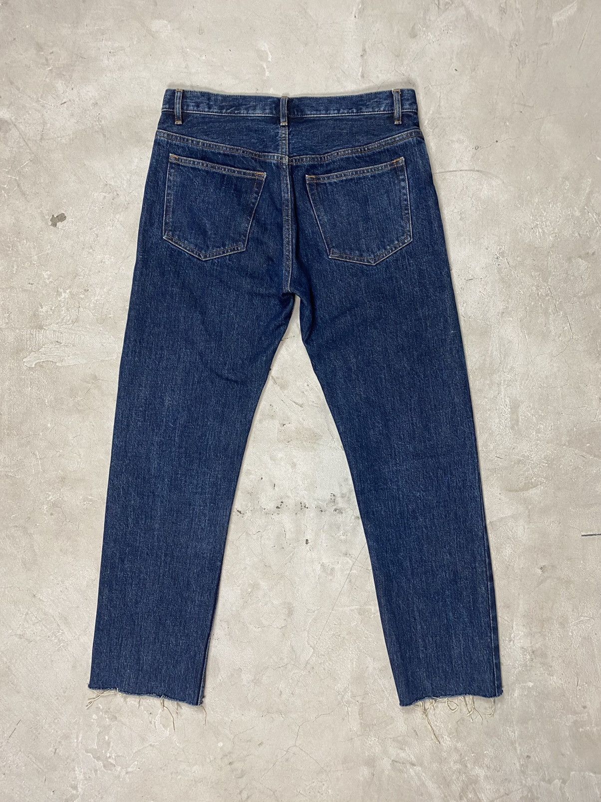 A.P.C. A.P.C. Dark Wash W/ Raw Hems Denims Size US 30 / EU 46 - 2 Thumbnail