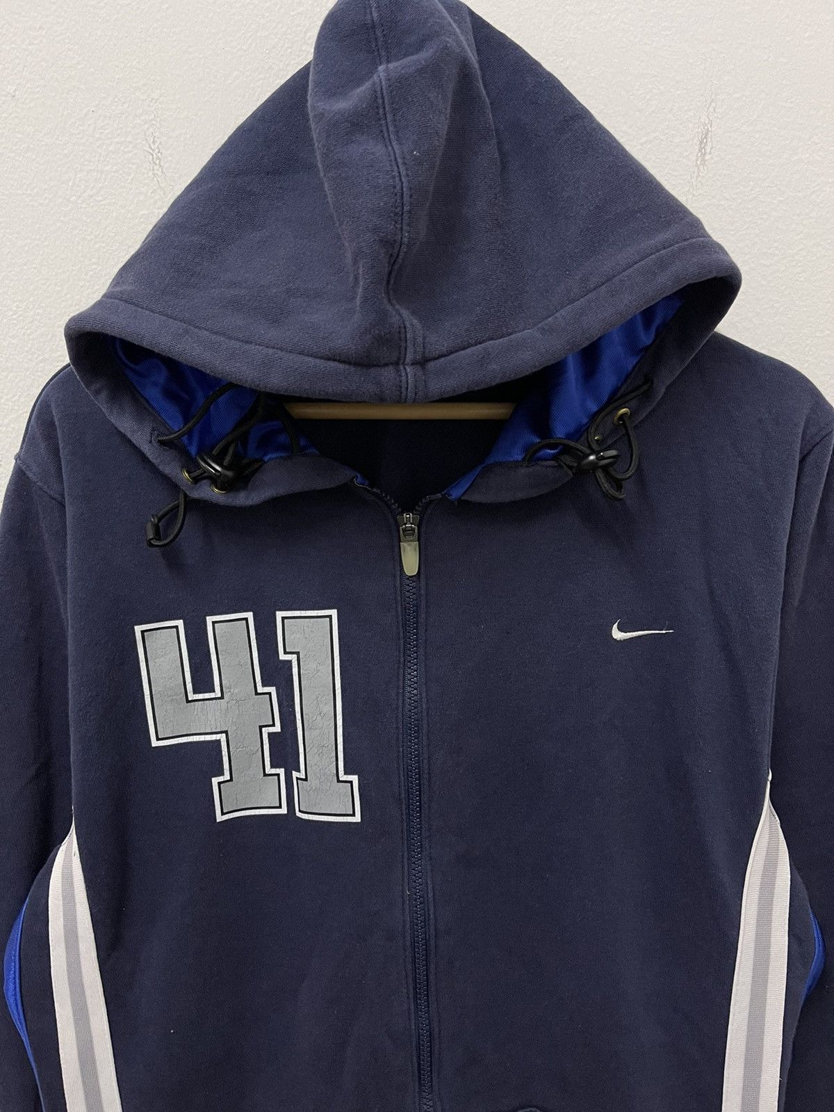 Japanese Brand × Nike × Vintage Vintage Nike Swoosh Mini Logo Zipper Hoodie Size US M / EU 48-50 / 2 - 2 Thumbnail