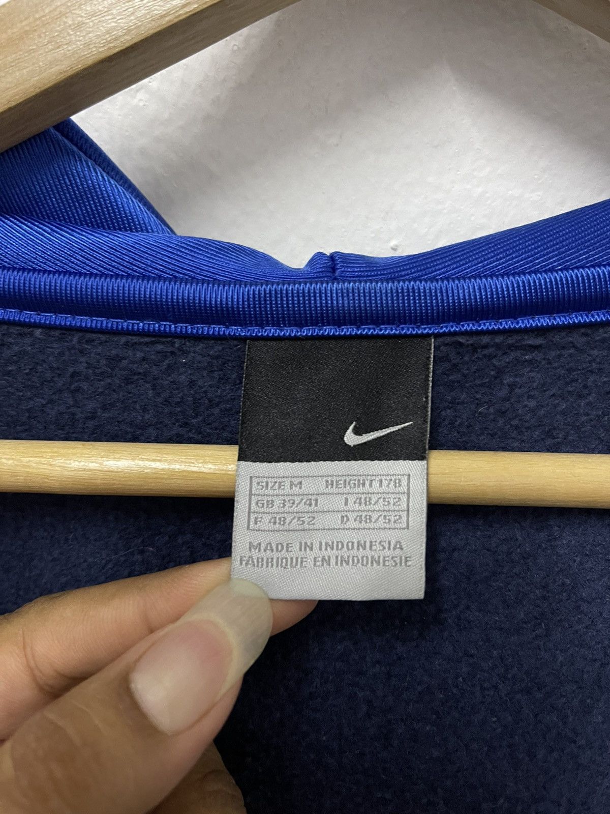Japanese Brand × Nike × Vintage Vintage Nike Swoosh Mini Logo Zipper Hoodie Size US M / EU 48-50 / 2 - 9 Thumbnail