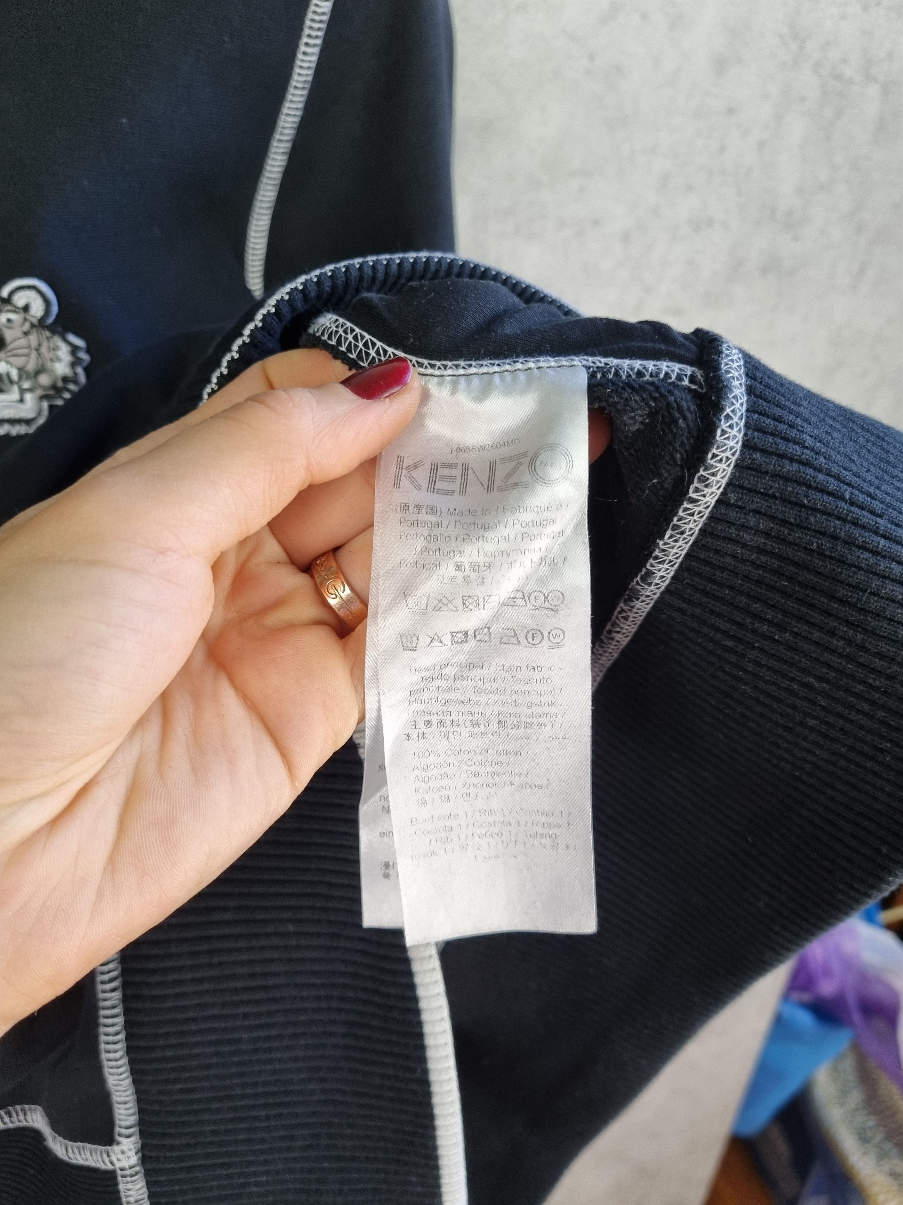 Kenzo Contrast Stitching KENZO Tiger Embroidered Logo Hoodie Size US M / EU 48-50 / 2 - 10 Thumbnail