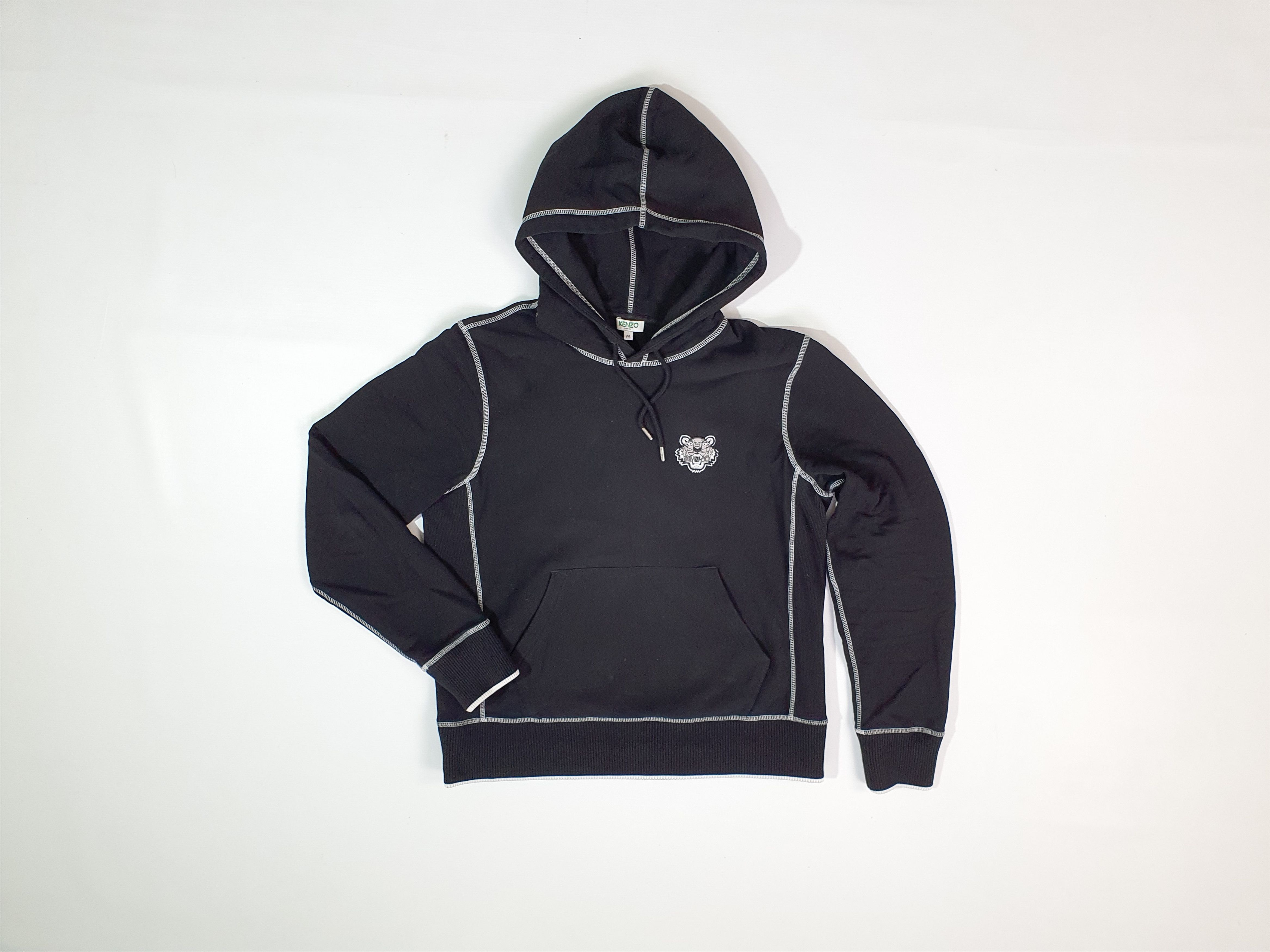 Kenzo Contrast Stitching KENZO Tiger Embroidered Logo Hoodie Size US M / EU 48-50 / 2 - 17 Thumbnail