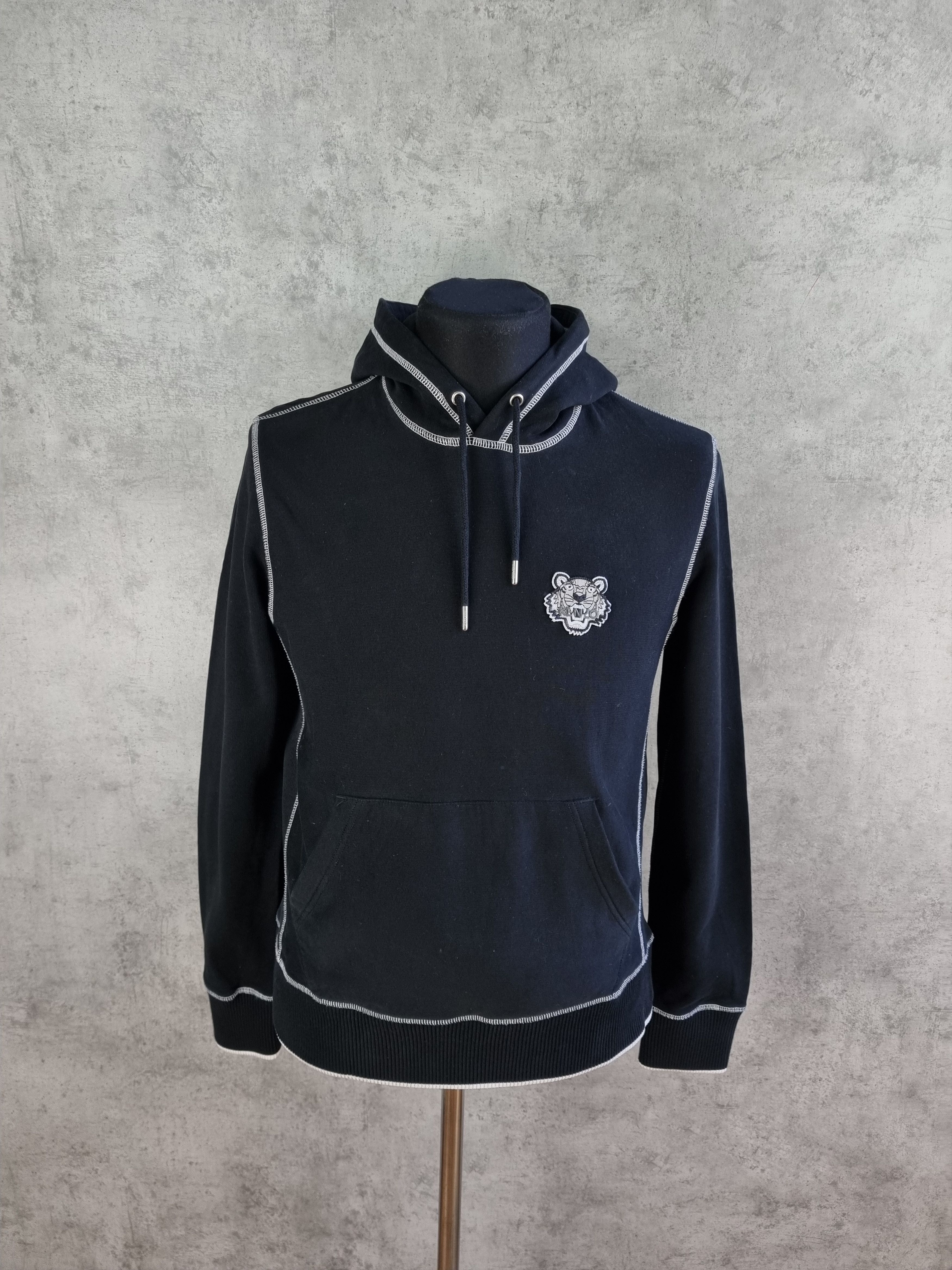 Kenzo Contrast Stitching KENZO Tiger Embroidered Logo Hoodie Size US M / EU 48-50 / 2 - 5 Thumbnail