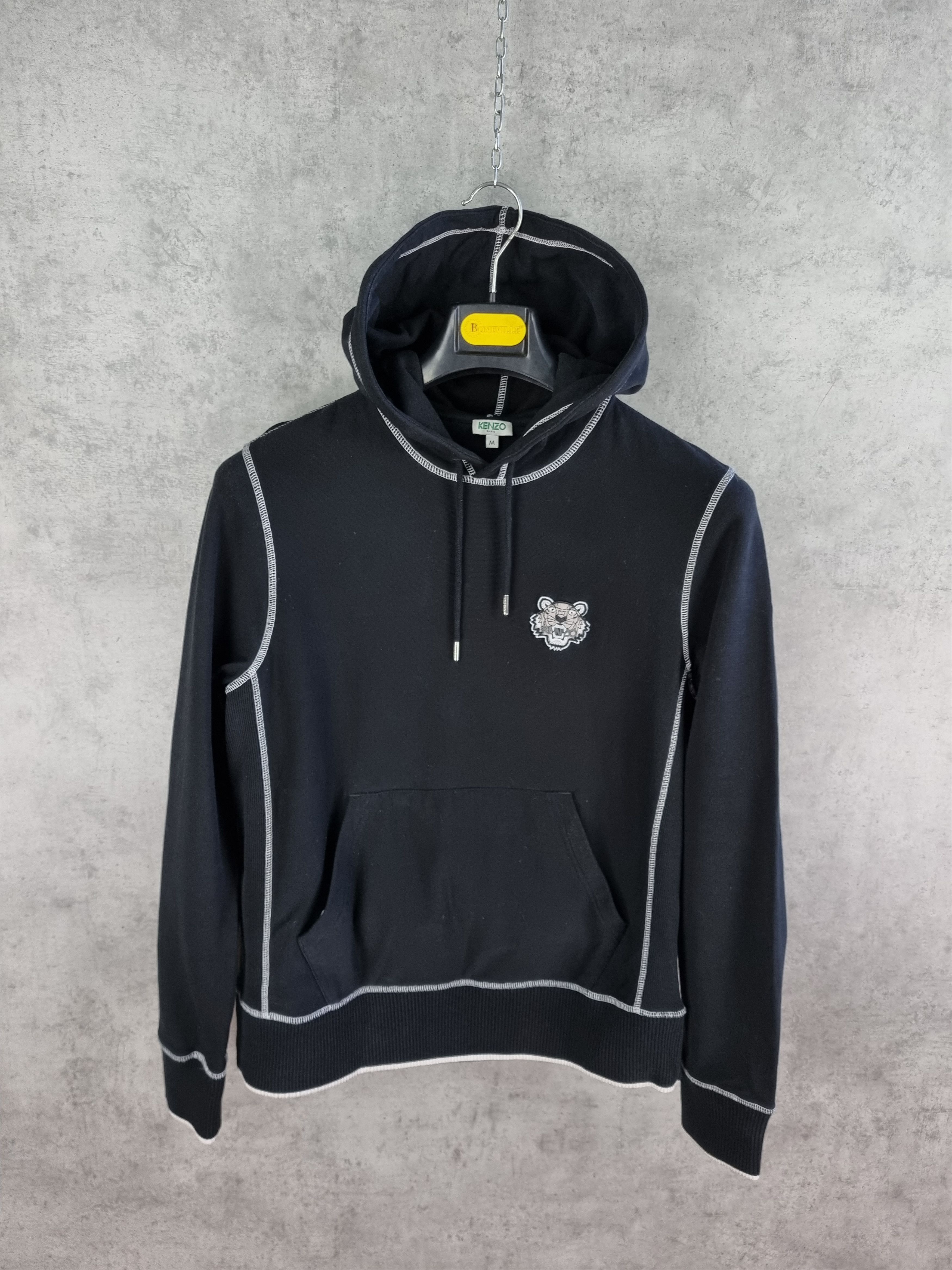 Kenzo Contrast Stitching KENZO Tiger Embroidered Logo Hoodie Size US M / EU 48-50 / 2 - 4 Thumbnail
