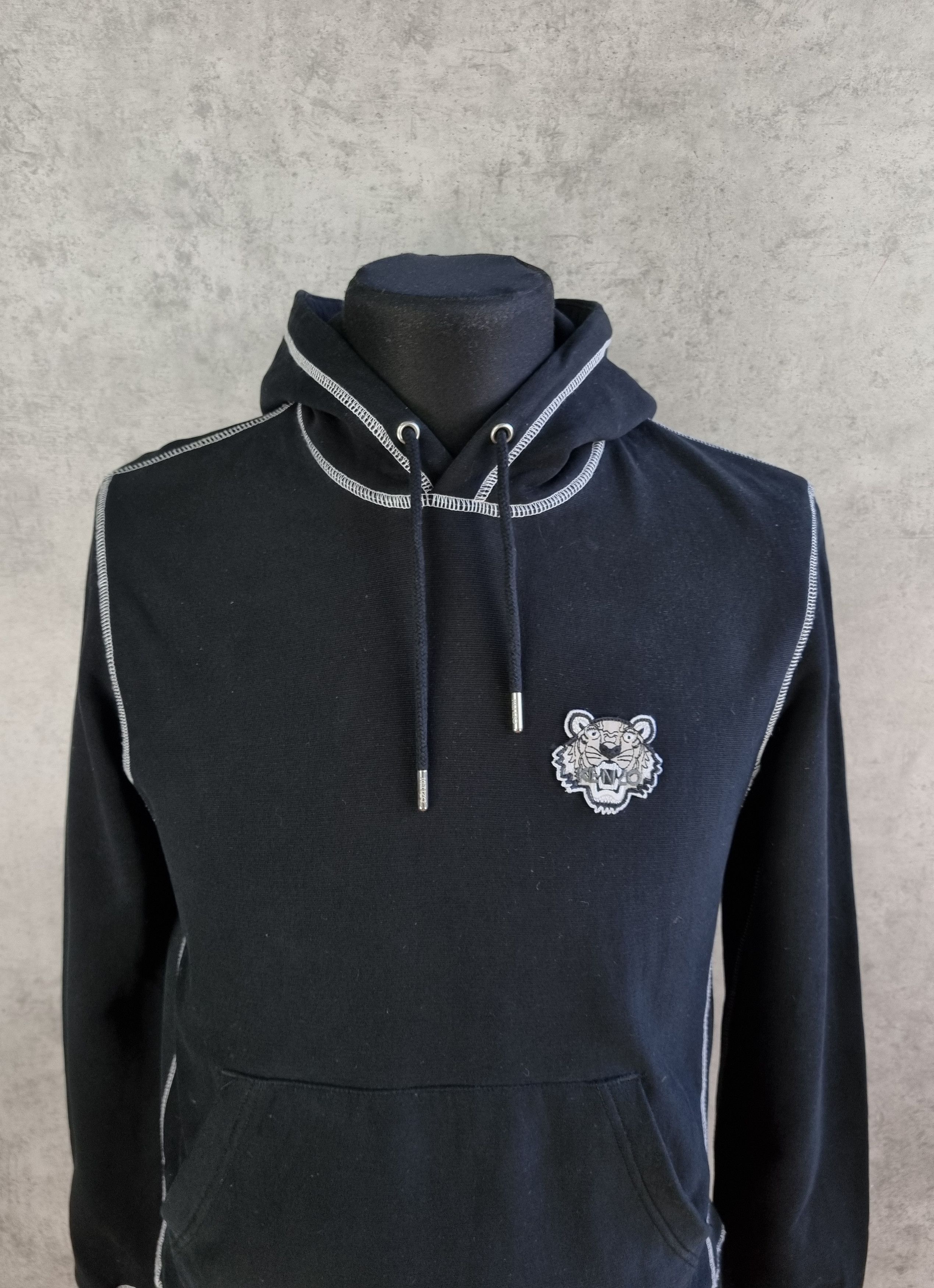 Kenzo Contrast Stitching KENZO Tiger Embroidered Logo Hoodie Size US M / EU 48-50 / 2 - 6 Thumbnail