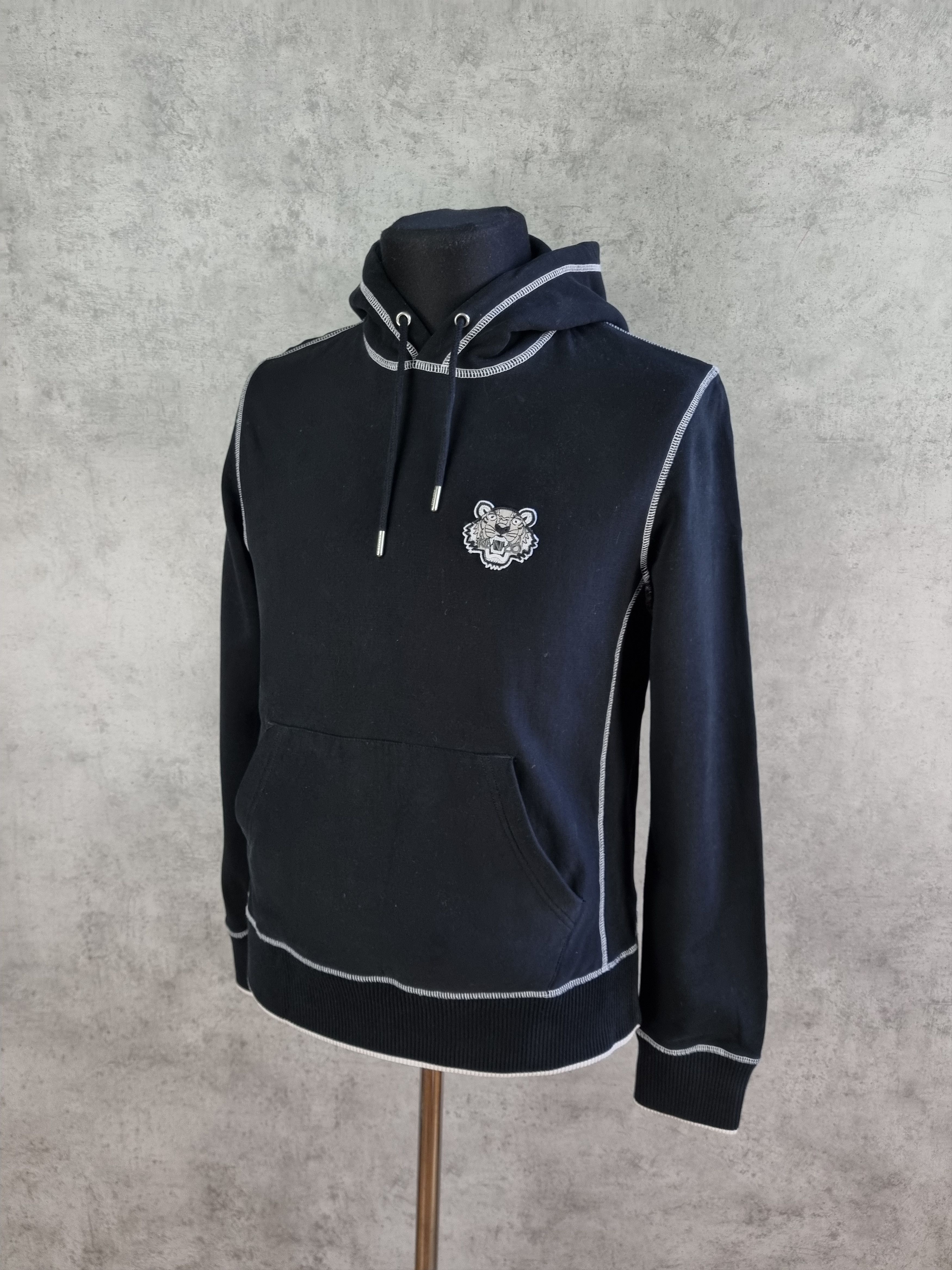 Kenzo Contrast Stitching KENZO Tiger Embroidered Logo Hoodie Size US M / EU 48-50 / 2 - 7 Thumbnail