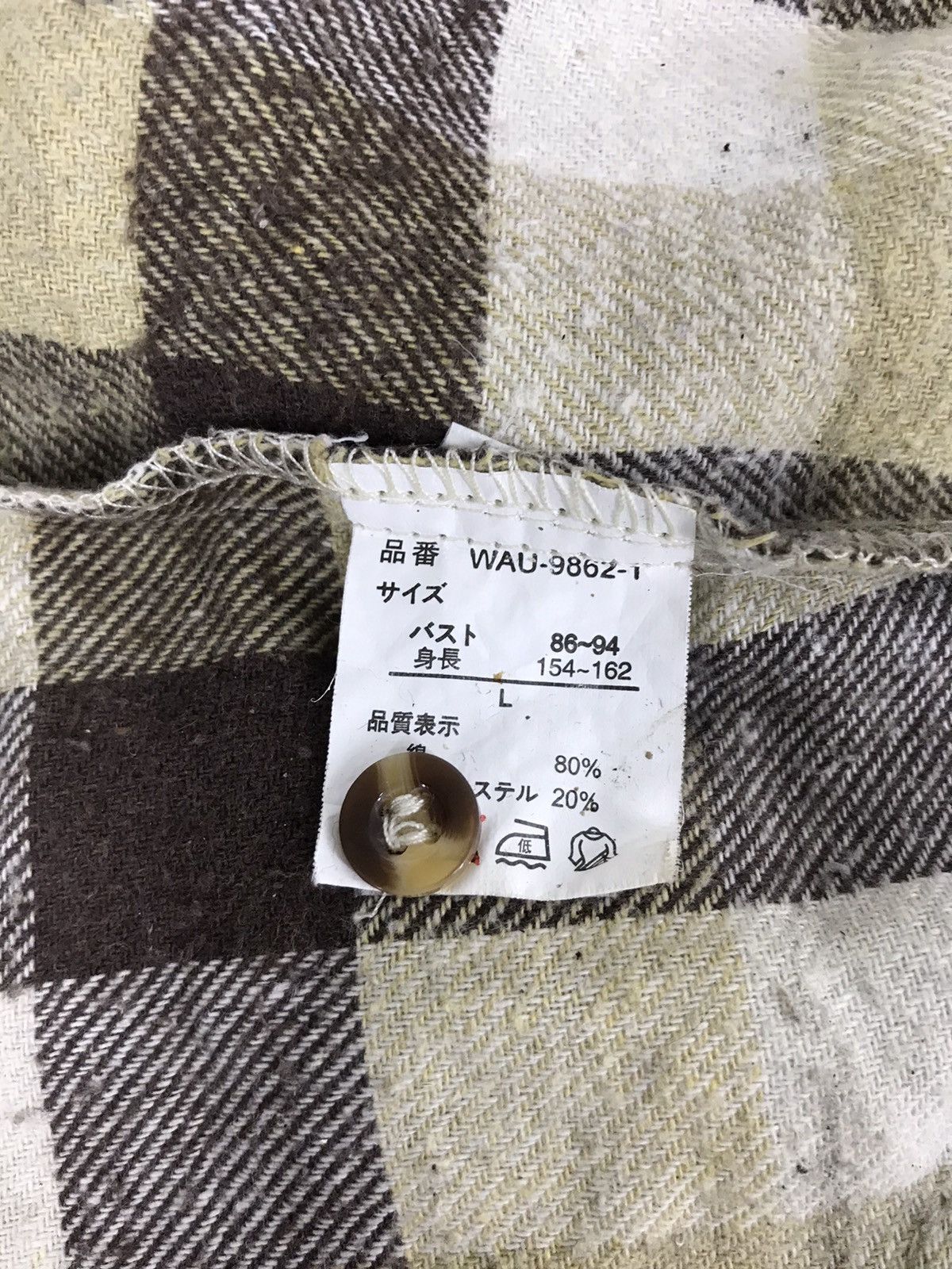Flannel Vintage Datum Line Plaid Checked Double Pockets Winter Wear Size US M / EU 48-50 / 2 - 7 Thumbnail