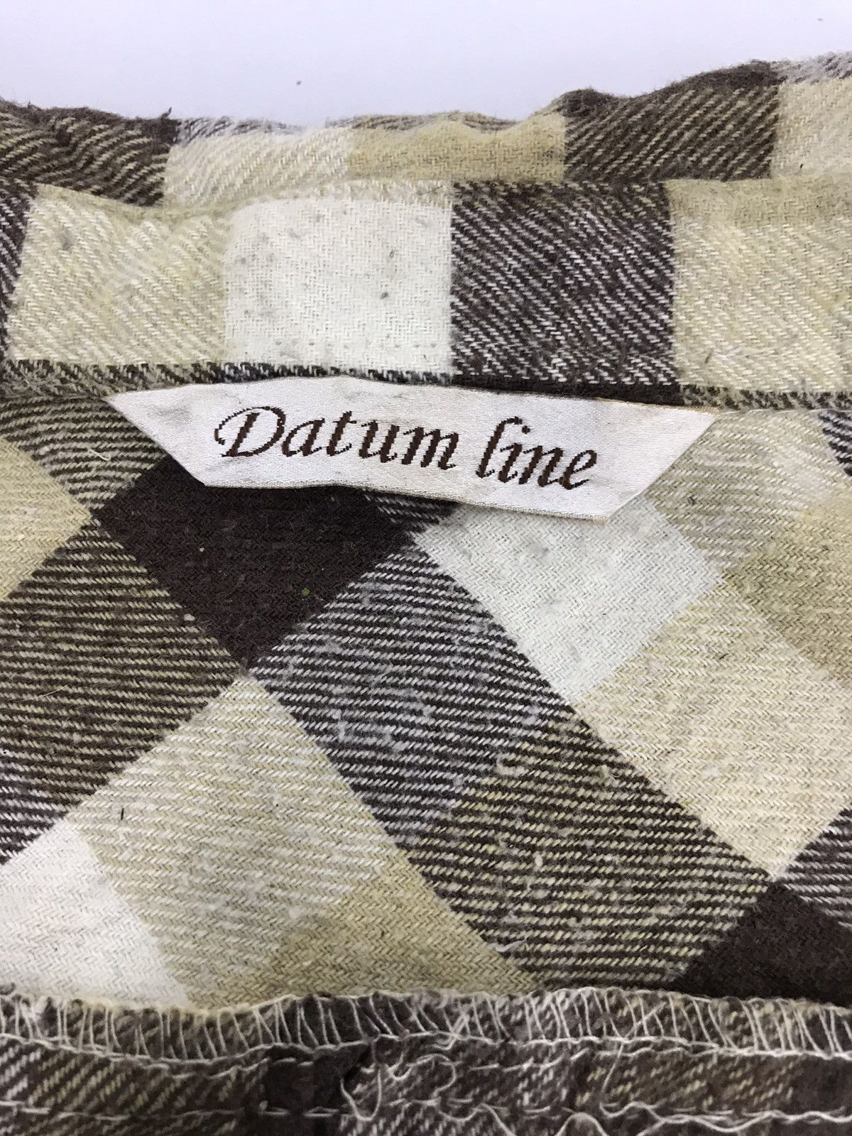 Flannel Vintage Datum Line Plaid Checked Double Pockets Winter Wear Size US M / EU 48-50 / 2 - 6 Thumbnail