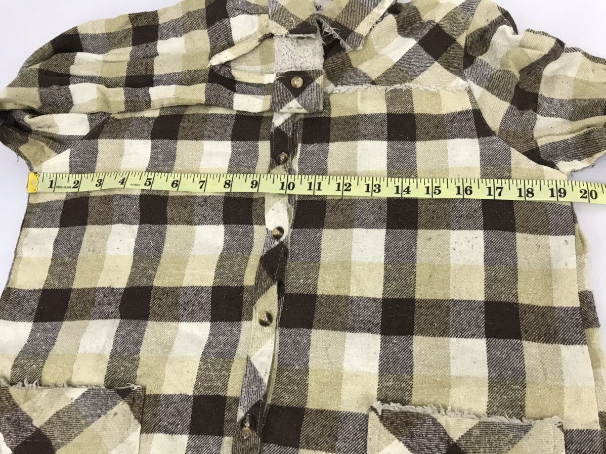 Flannel Vintage Datum Line Plaid Checked Double Pockets Winter Wear Size US M / EU 48-50 / 2 - 9 Thumbnail