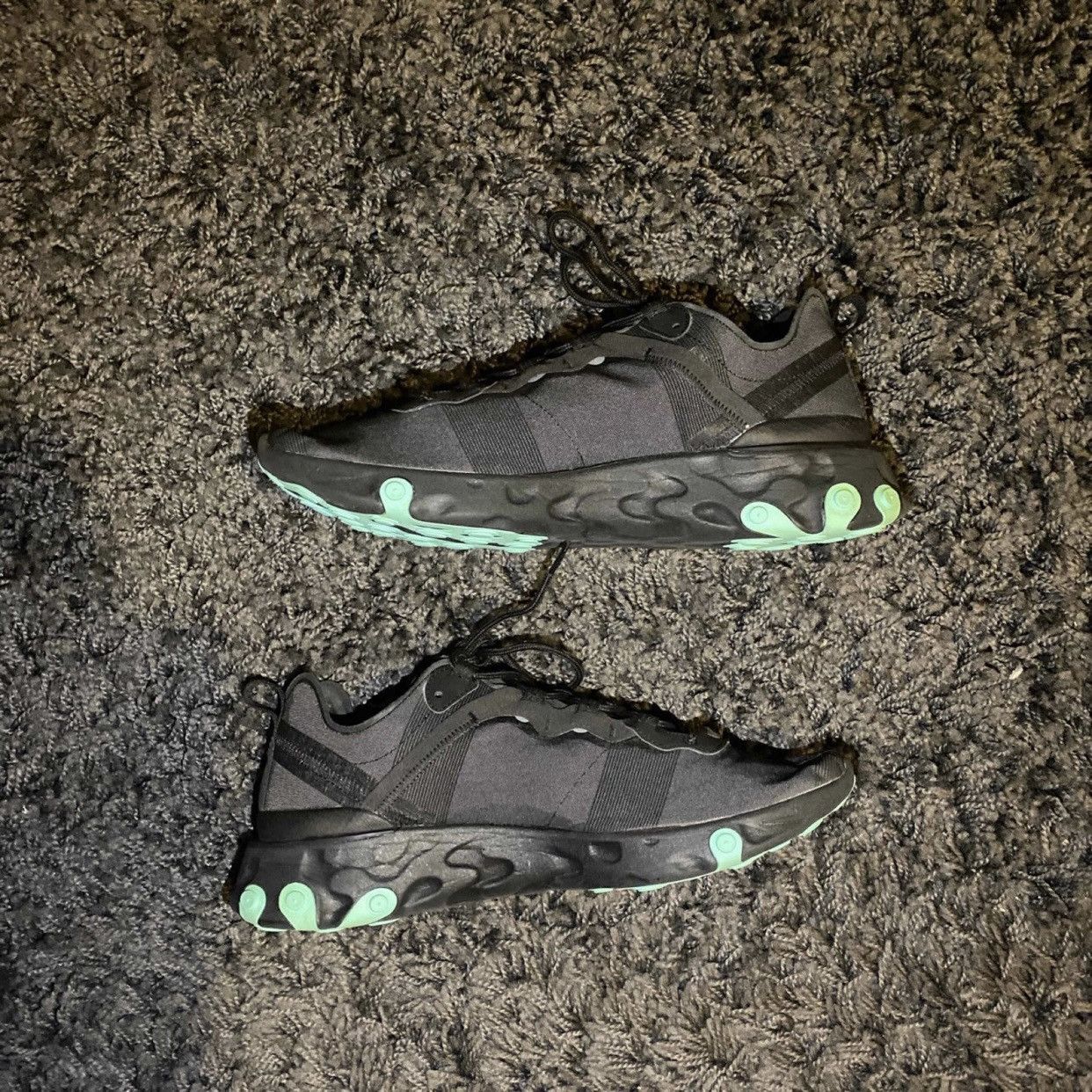 Nike React Element 55 'Black Aurora Green/Jade' Size 11
