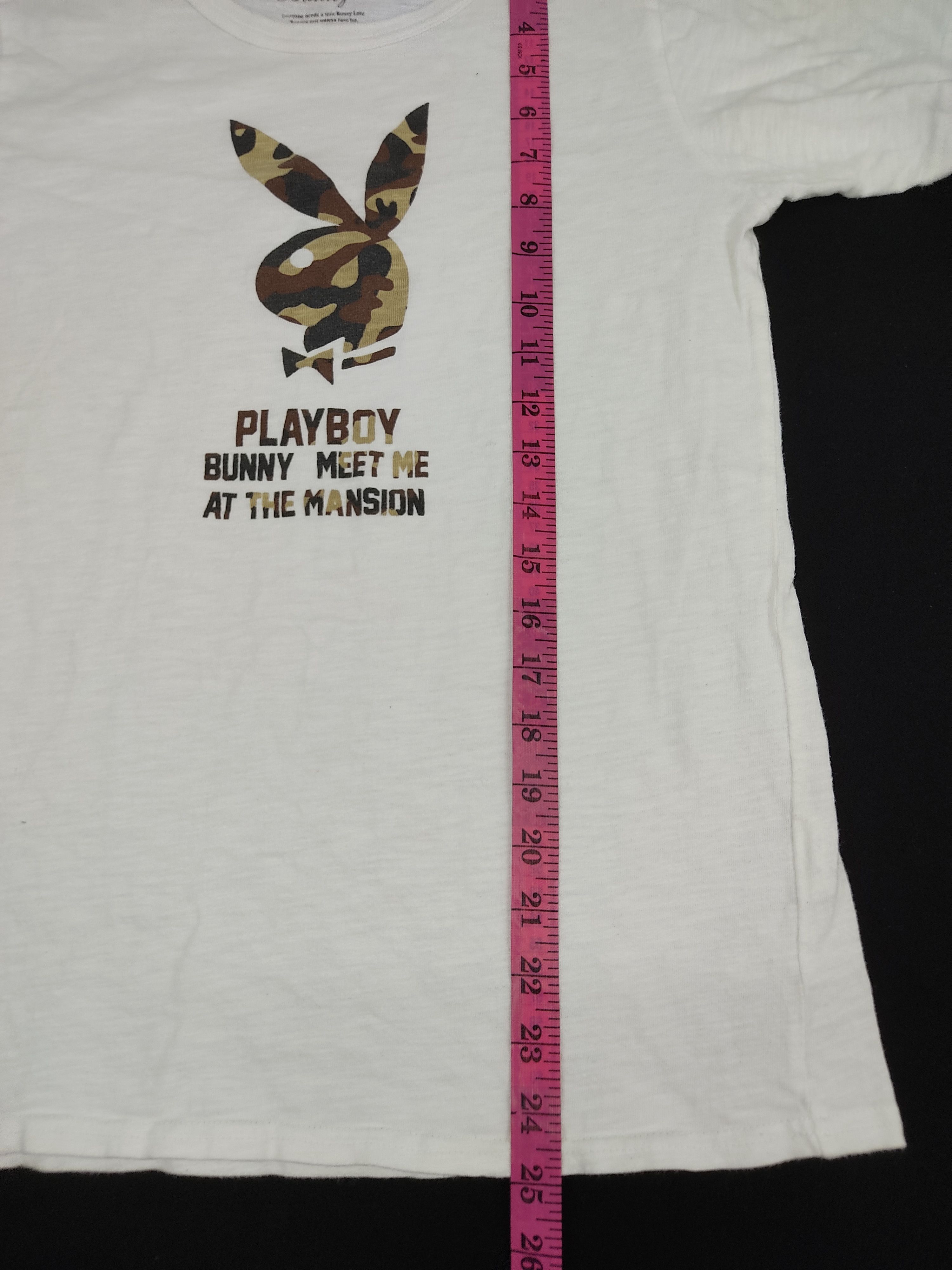Playboy Vintage Playboy Camouflage Bunny Big Logo Brand Tee Size XS / US 0-2 / IT 36-38 - 7 Thumbnail