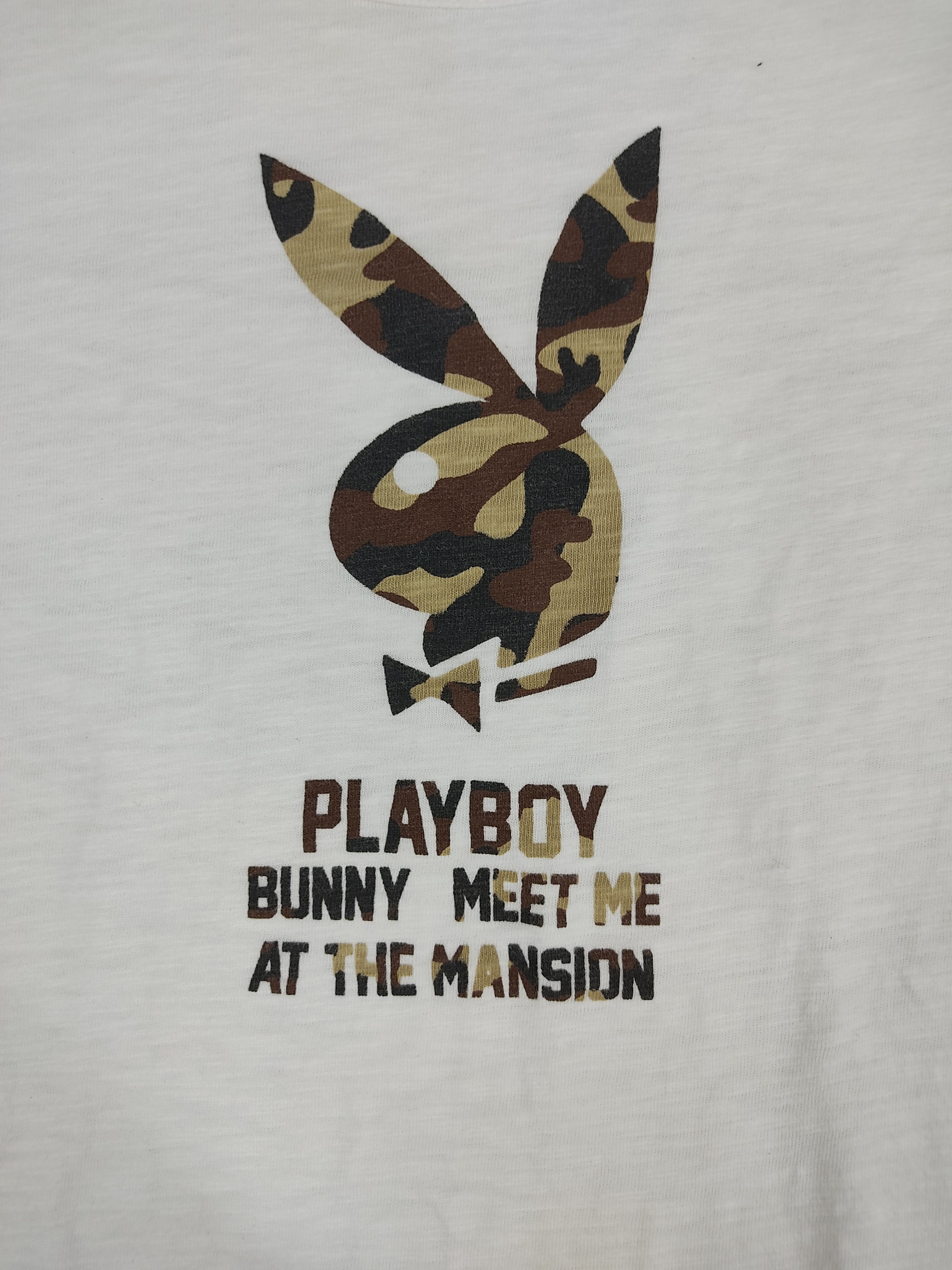 Playboy Vintage Playboy Camouflage Bunny Big Logo Brand Tee Size XS / US 0-2 / IT 36-38 - 2 Thumbnail