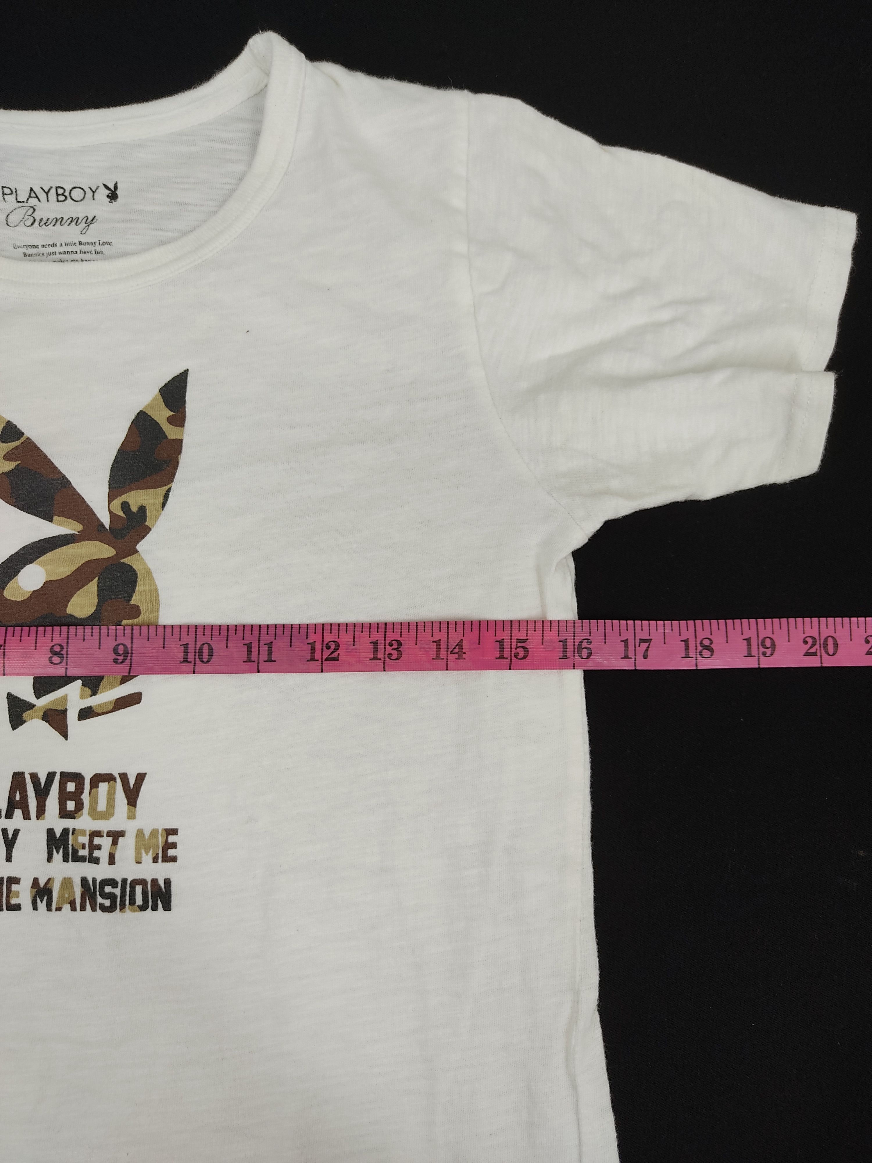Playboy Vintage Playboy Camouflage Bunny Big Logo Brand Tee Size XS / US 0-2 / IT 36-38 - 6 Thumbnail