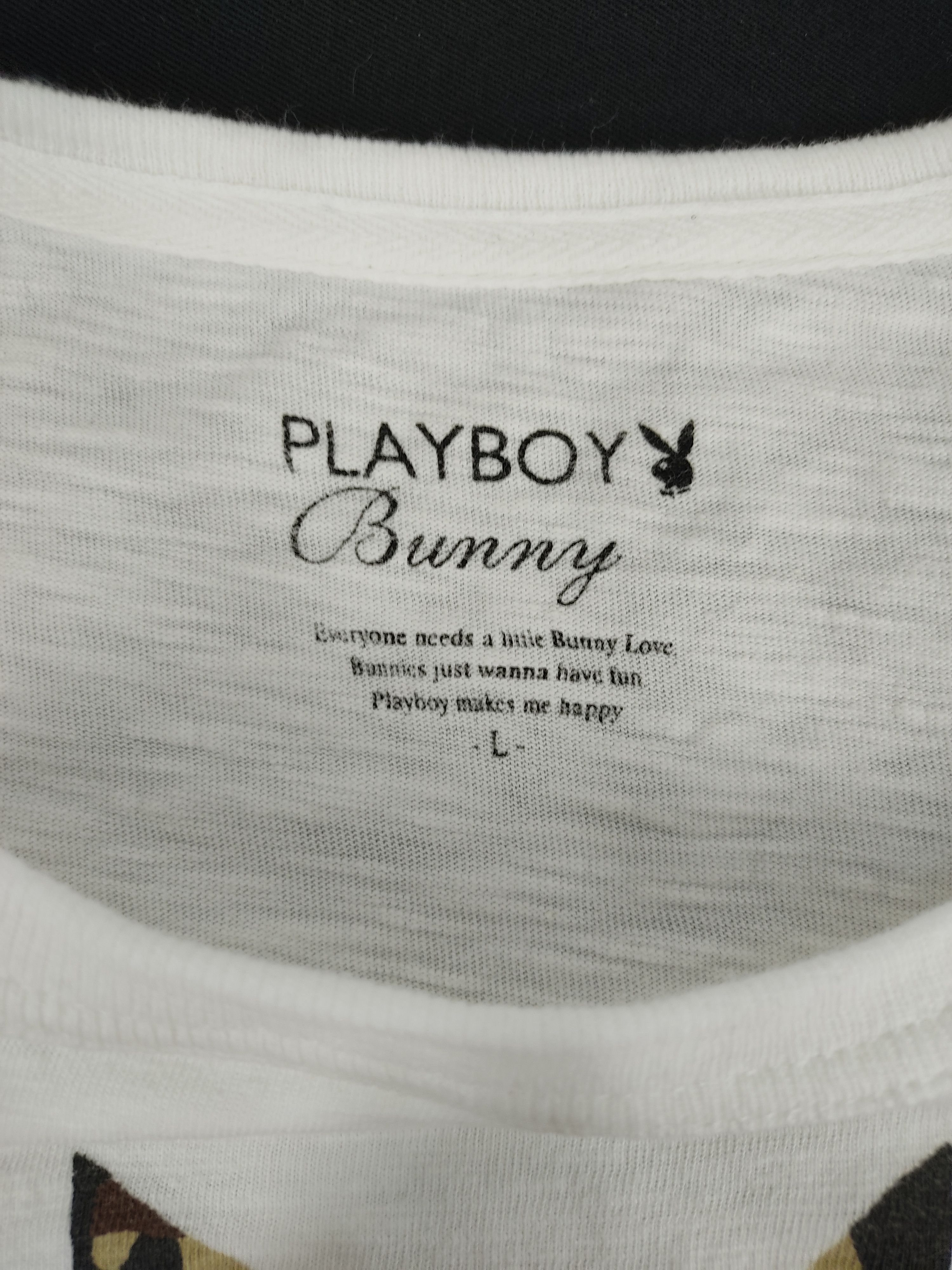 Playboy Vintage Playboy Camouflage Bunny Big Logo Brand Tee Size XS / US 0-2 / IT 36-38 - 4 Thumbnail