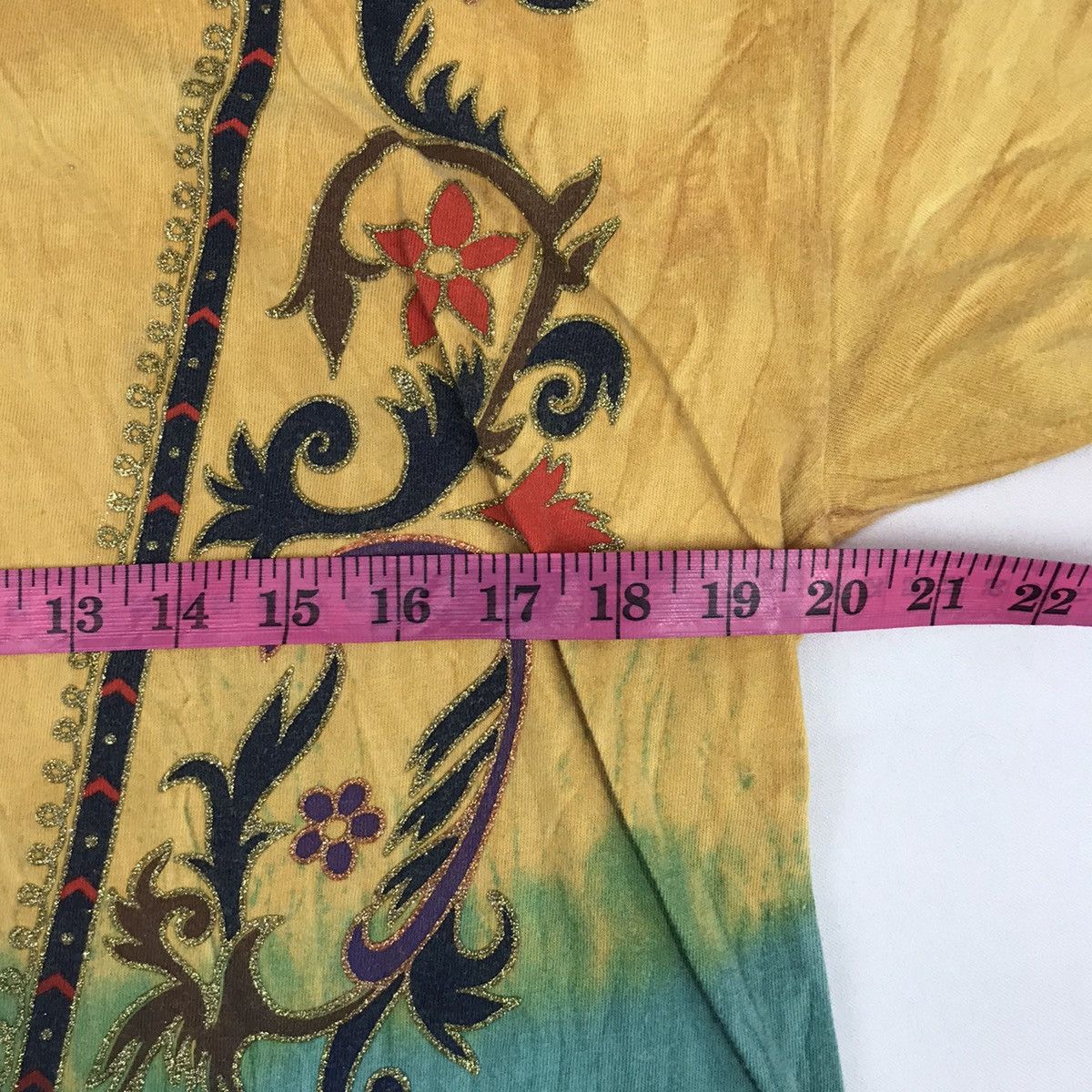 Vintage Vintage Tye Dye Floral Design Tag Hering Made in Brazil Size US M / EU 48-50 / 2 - 5 Thumbnail