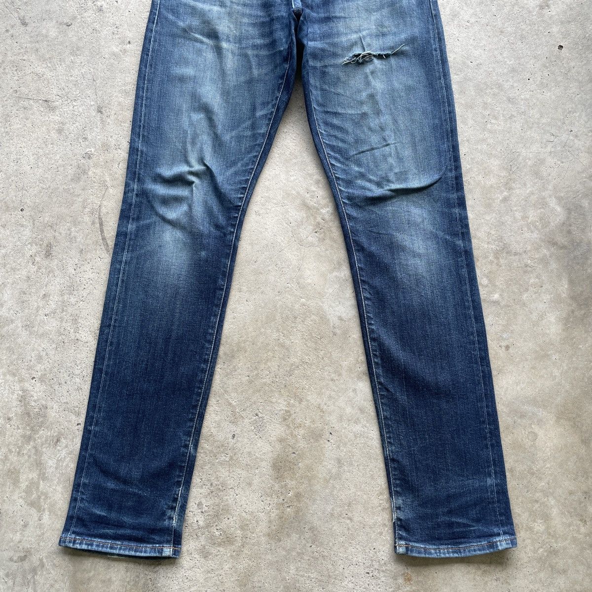 Japanese Brand Selvedge🔥 Japanese Brand Distressed Denim Jeans Pants Faded Size US 33 - 4 Thumbnail