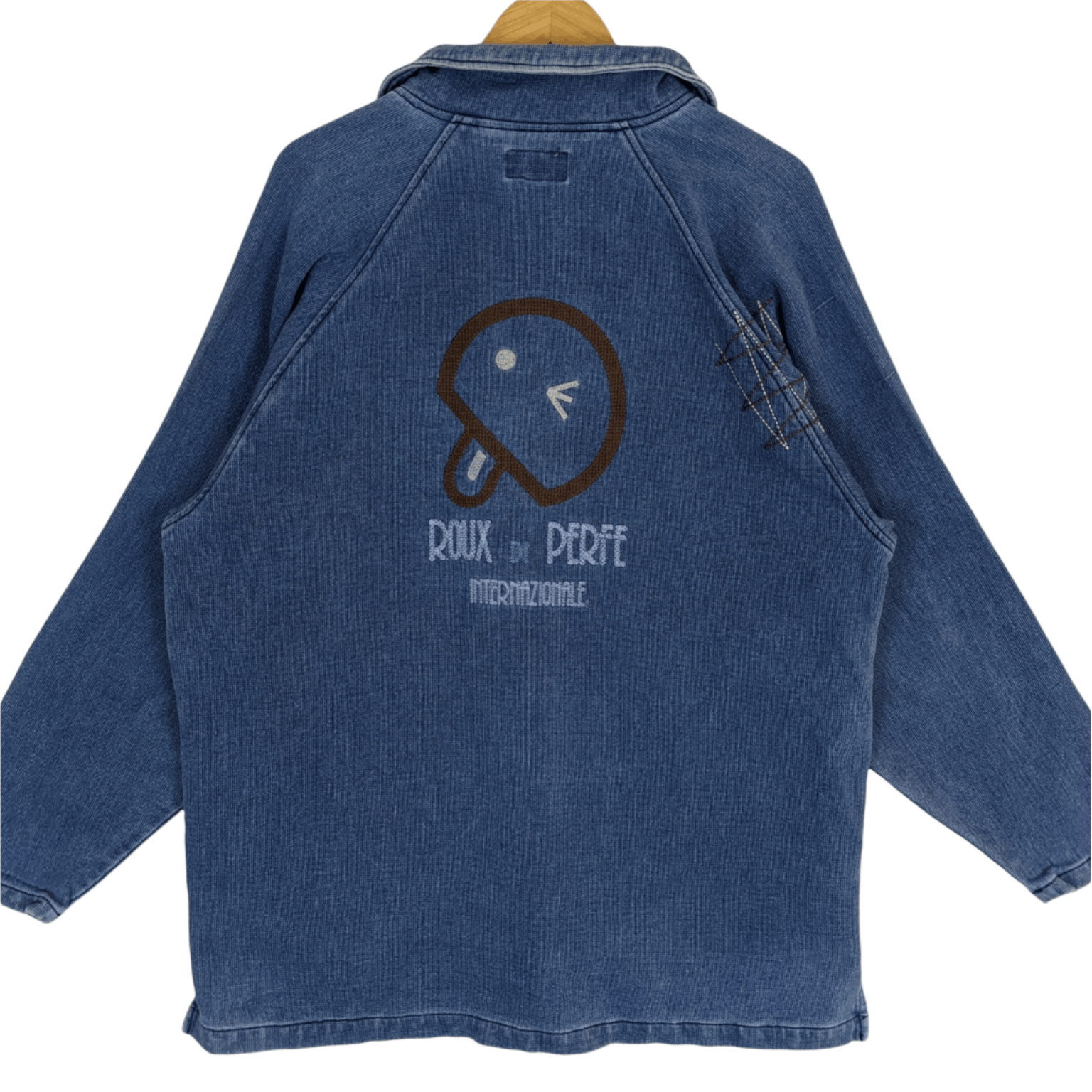 Designer × Japanese Brand ROUX DI PERFE Denim Jeans Pullover Jacket Size US XXL / EU 58 / 5 - 8 Thumbnail