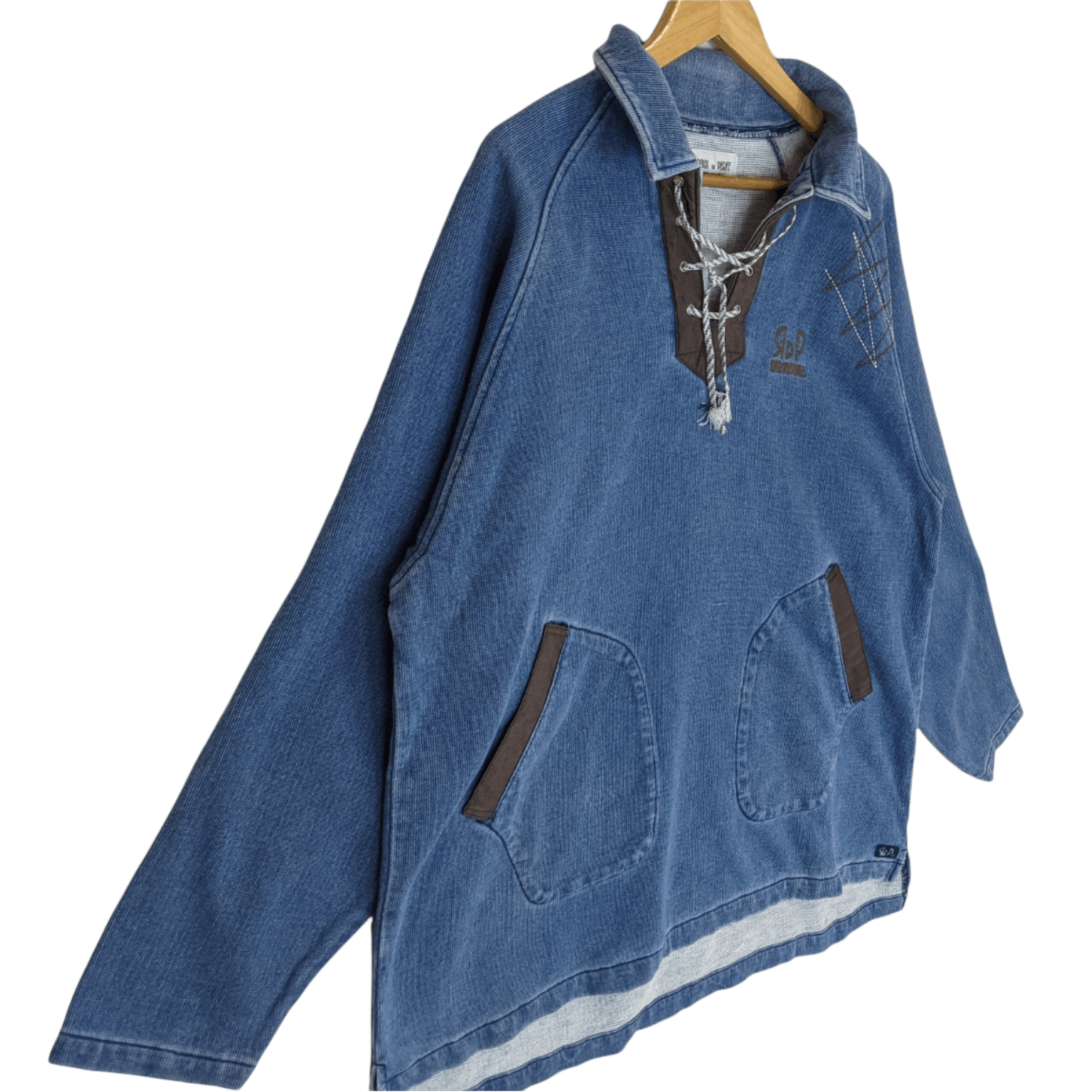 Designer × Japanese Brand ROUX DI PERFE Denim Jeans Pullover Jacket Size US XXL / EU 58 / 5 - 3 Thumbnail