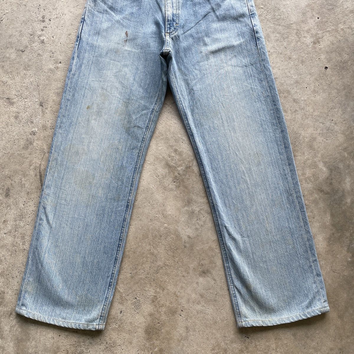 Japanese Brand W29🔥 Vintage Lee Straight Faded Denim Jeans Pants Size US 29 - 4 Thumbnail