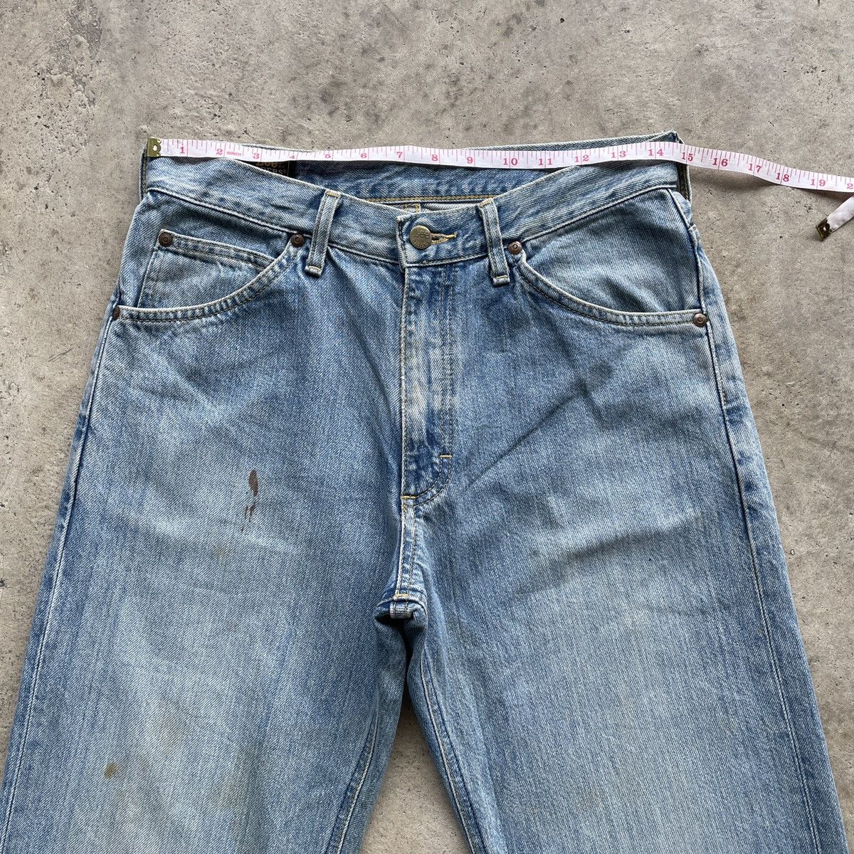 Japanese Brand W29🔥 Vintage Lee Straight Faded Denim Jeans Pants Size US 29 - 5 Thumbnail