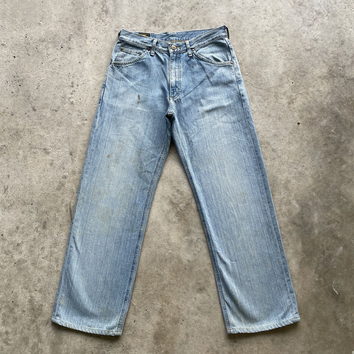 Japanese Brand W29🔥 Vintage Lee Straight Faded Denim Jeans Pants Size US 29 - 1 Thumbnail
