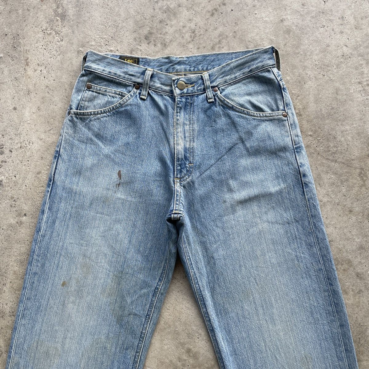Japanese Brand W29🔥 Vintage Lee Straight Faded Denim Jeans Pants Size US 29 - 3 Thumbnail